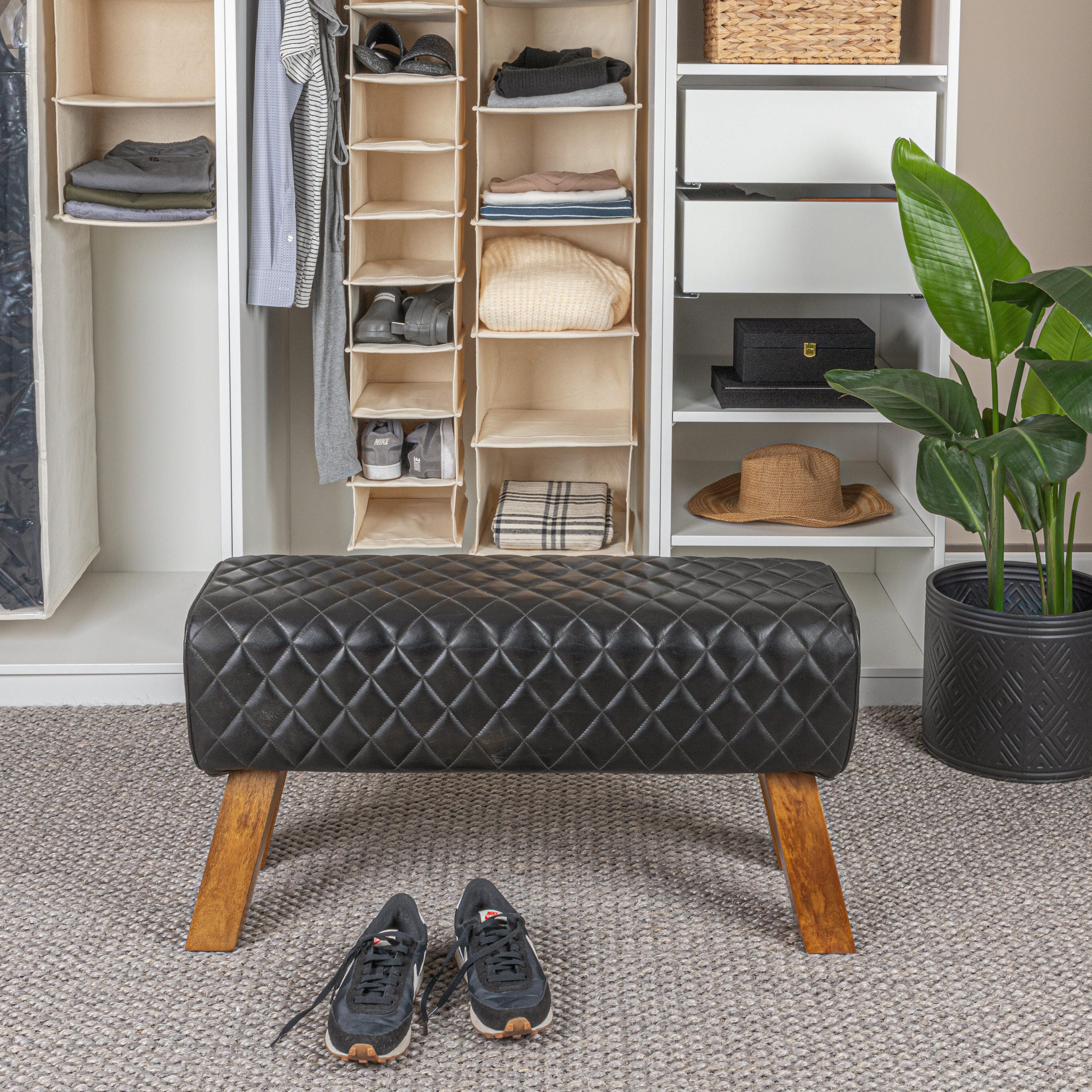 Storied Home Bench, Black, large