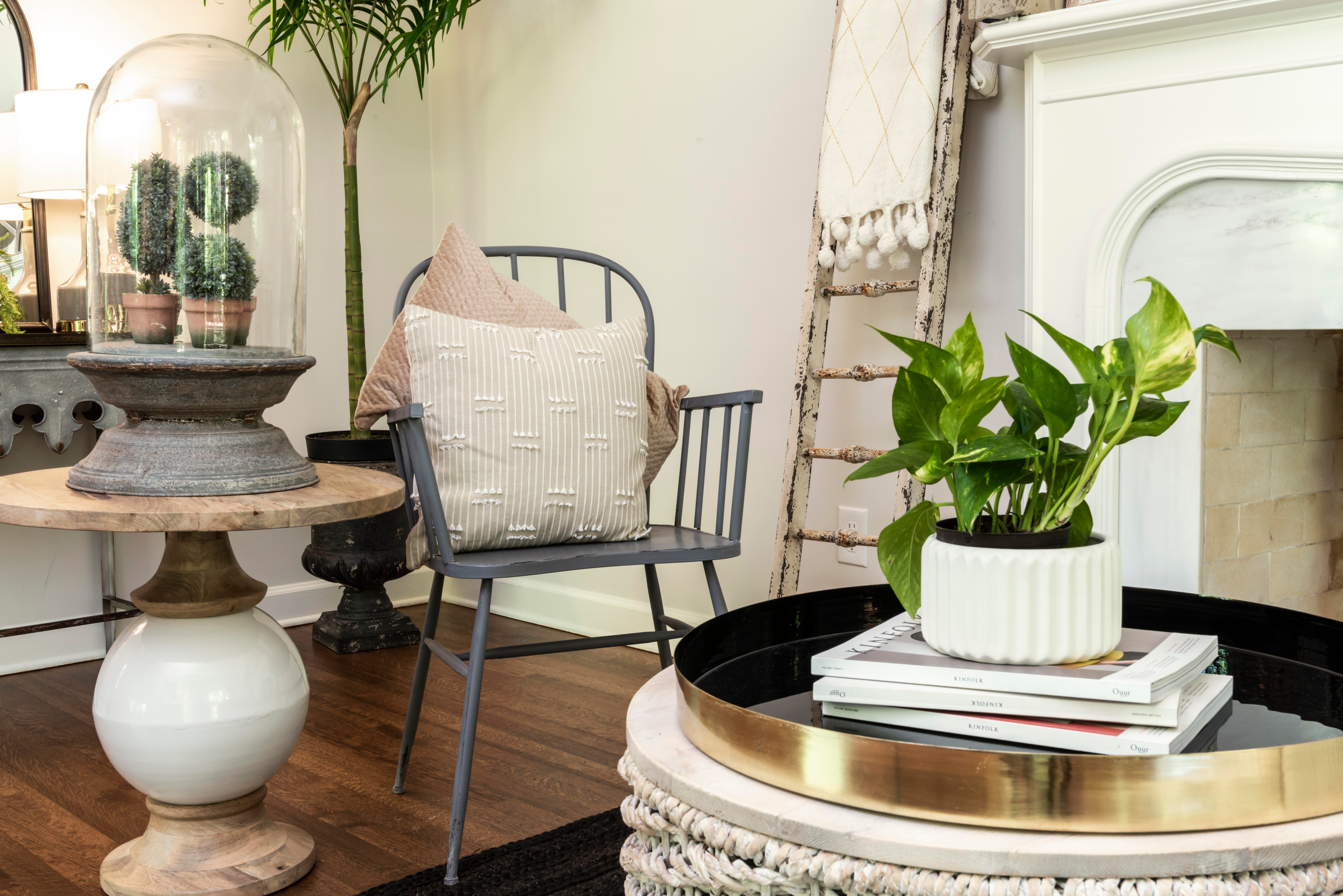 Storied Home Pedestal Accent Table, , rollover