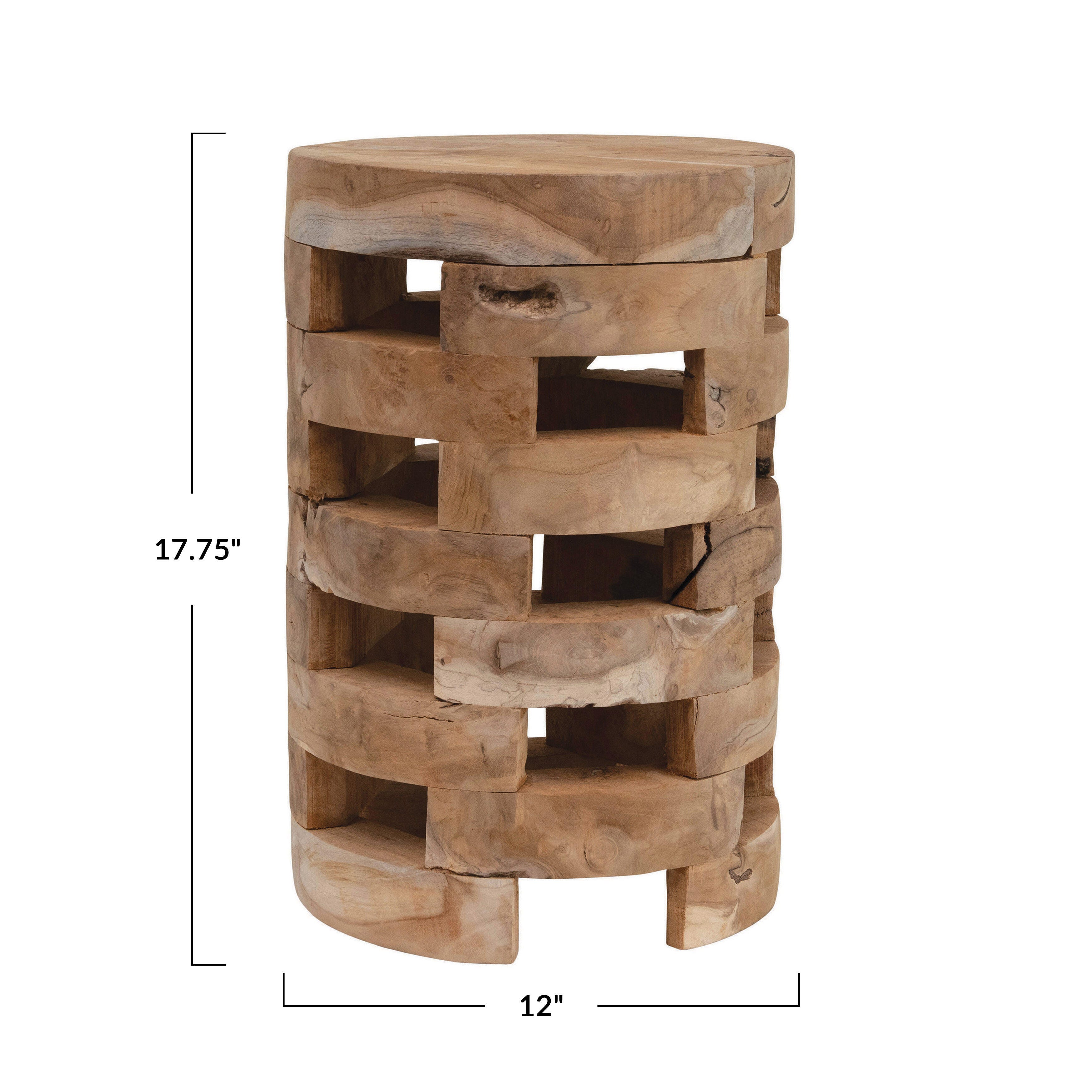 Storied Home Round Stool, , large
