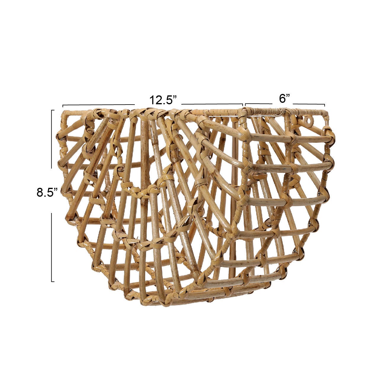 Storied Home Cane Wall Pocket Wall Decor, , large