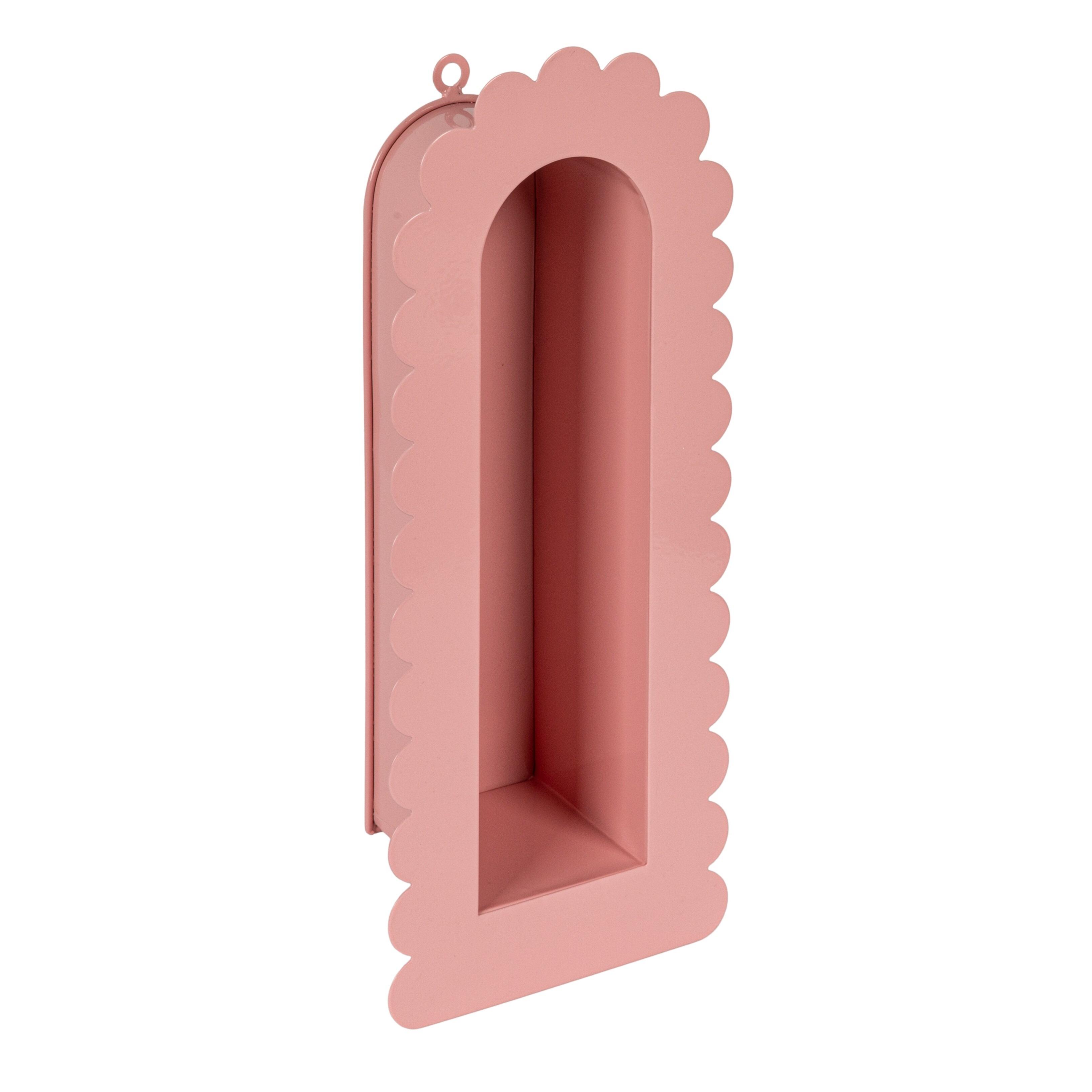Storied Home Scalloped Wall Shelf, , large