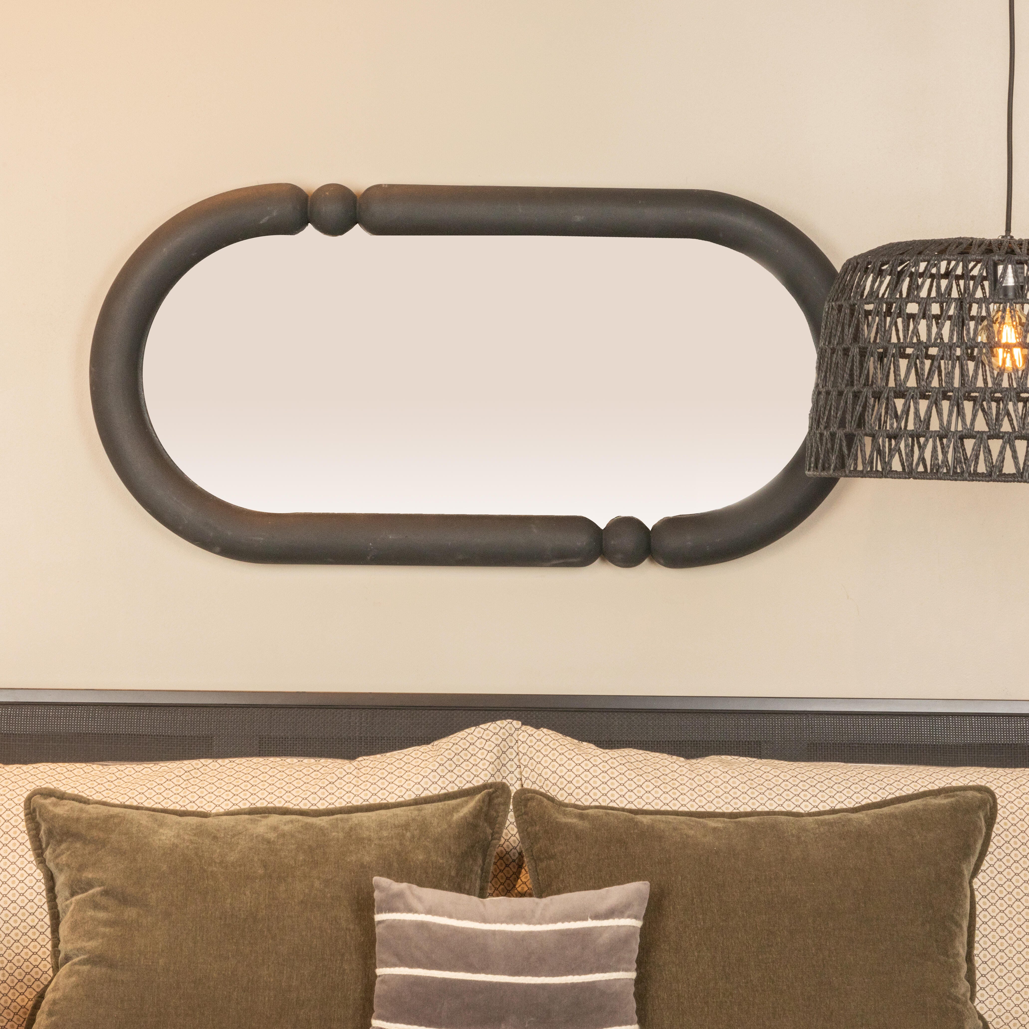Storied Home Oval Wall Mirror, , large