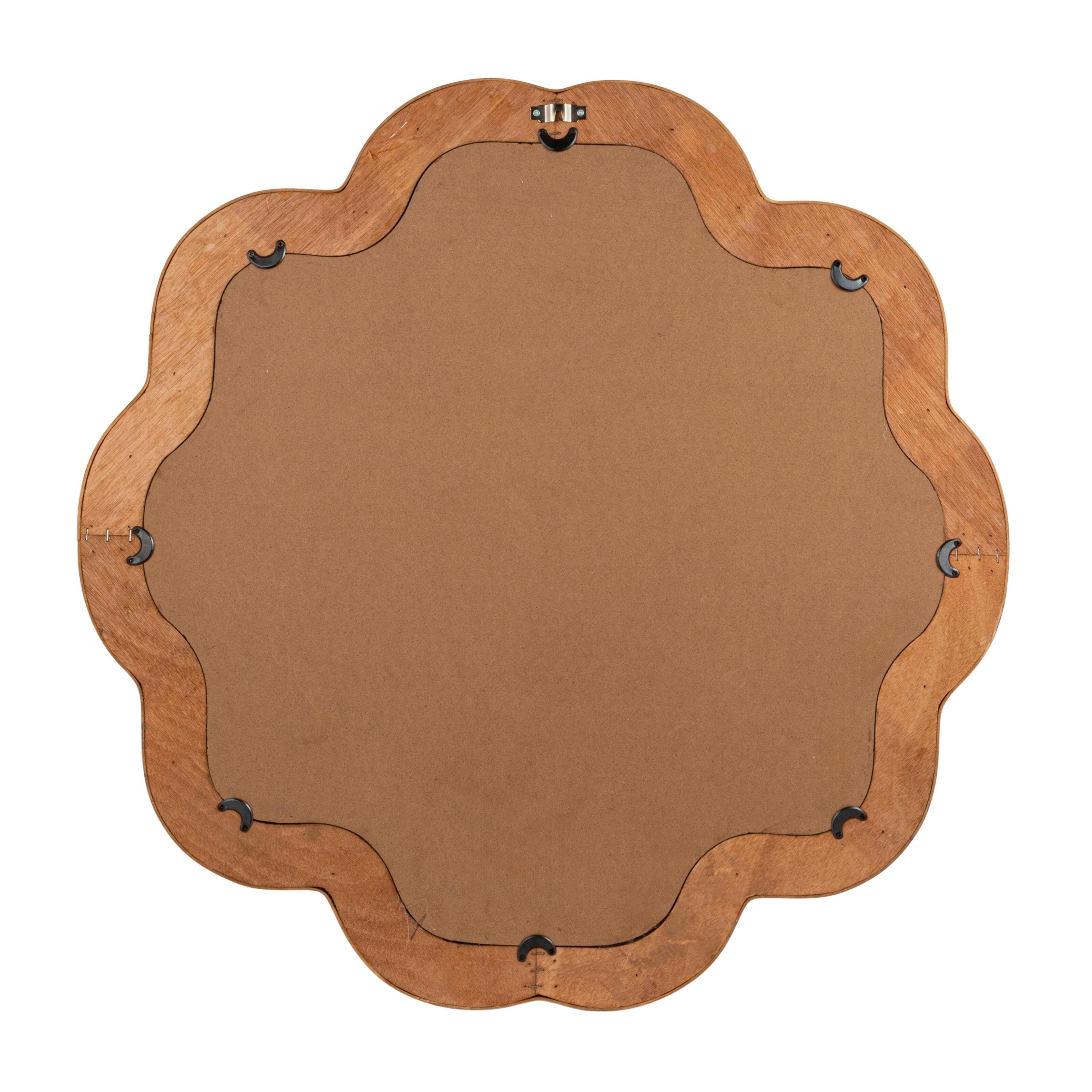 Storied Home Scalloped Framed Wall Mirror, , large