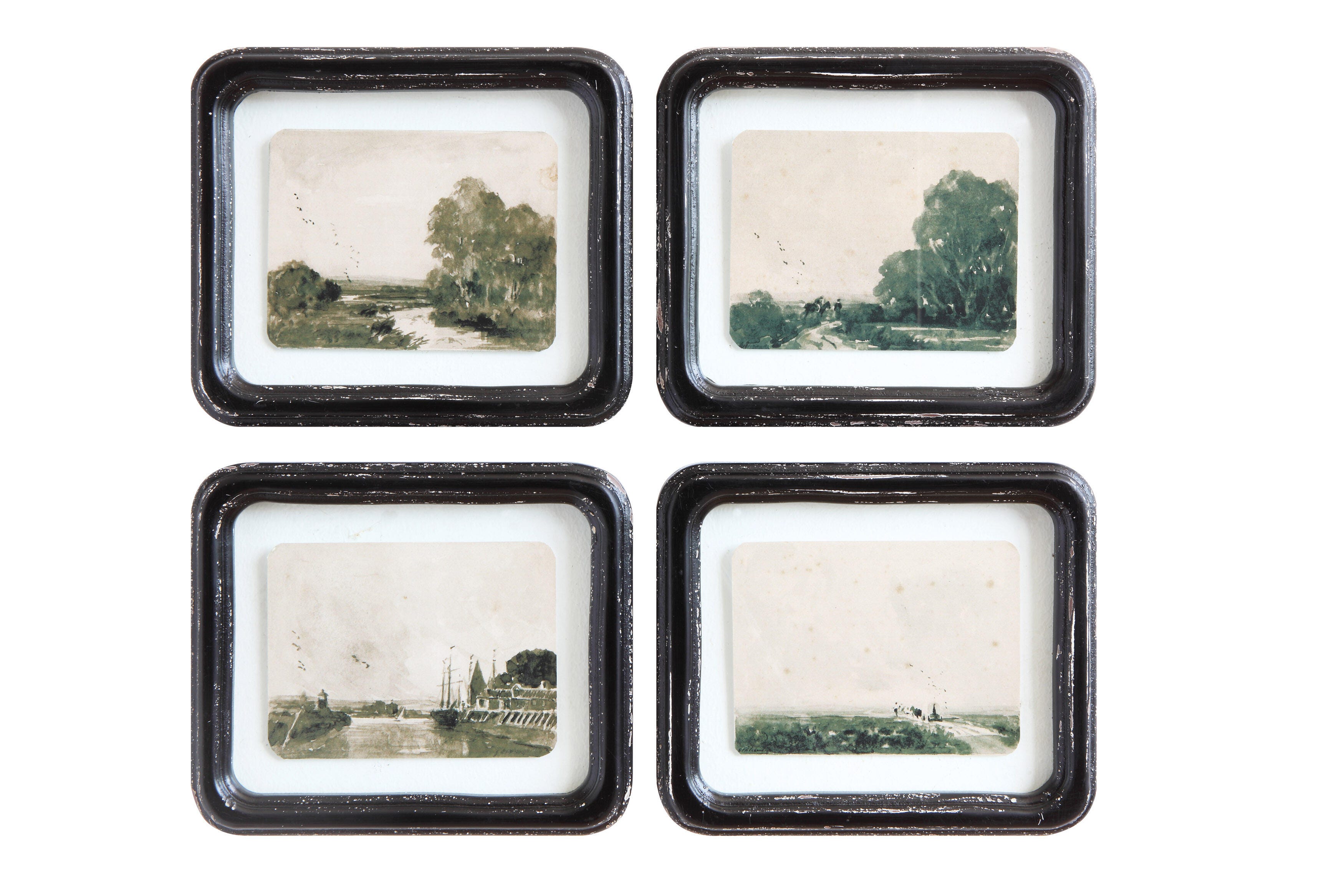 Storied Home Floating Landscape Wall Decor (Set of 4), , large