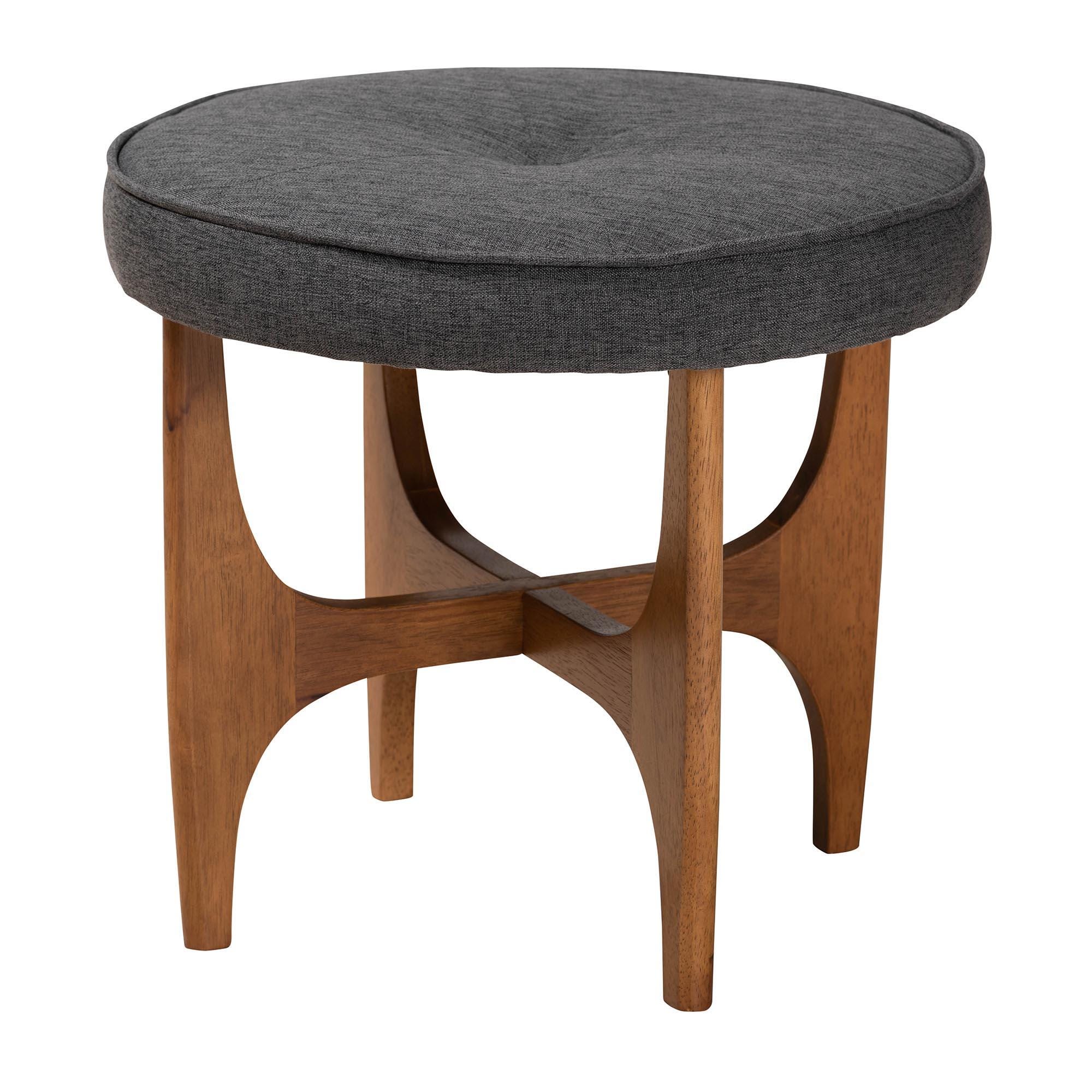 Baxton Studio Theo Ottoman Footstool