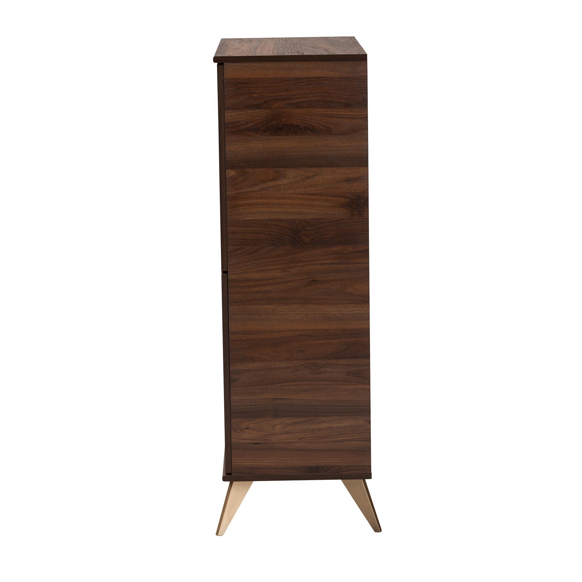 Baxton Studio Graceland 4-Door Shoe Cabinet, , large