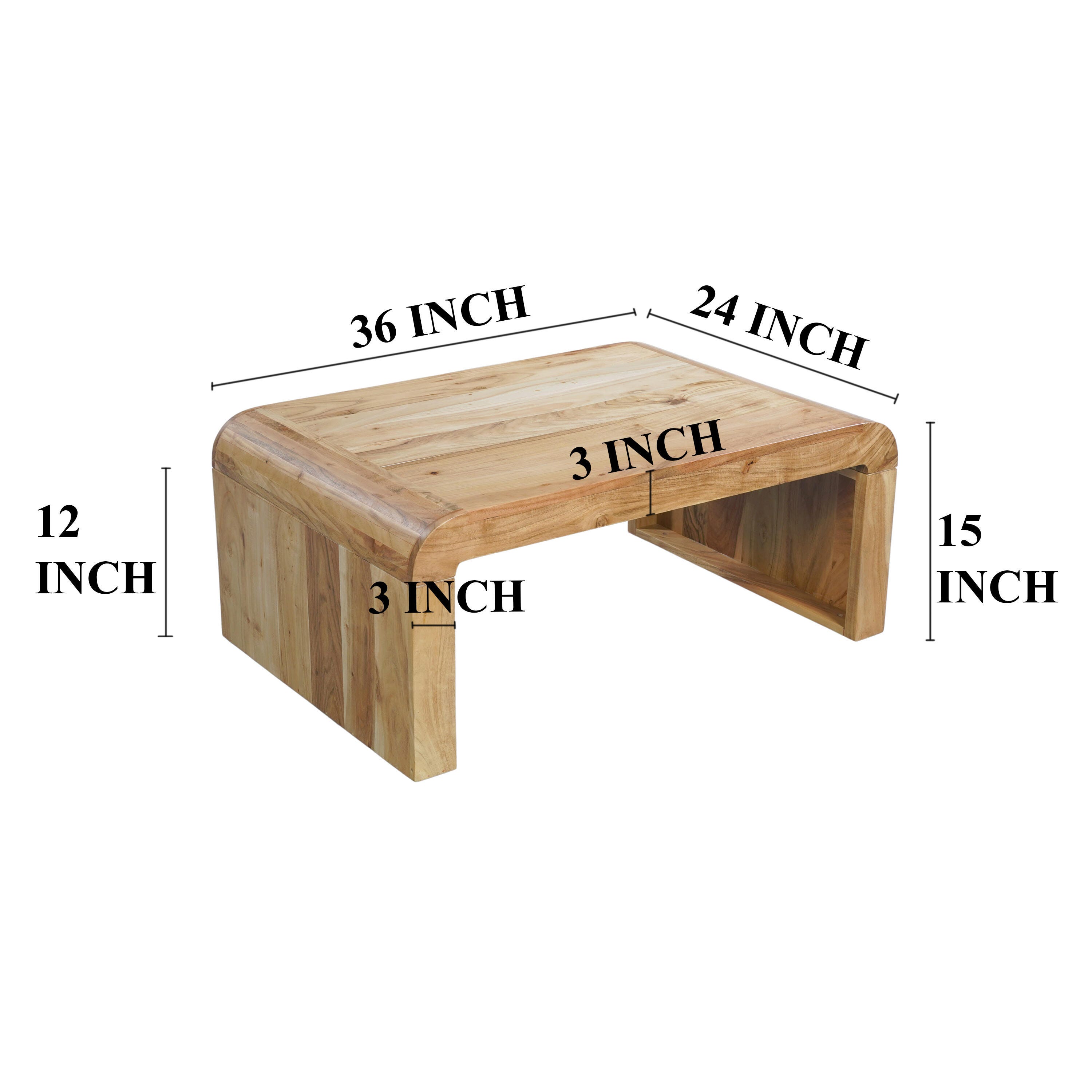 Benzara Cascade Coffee Table, , large