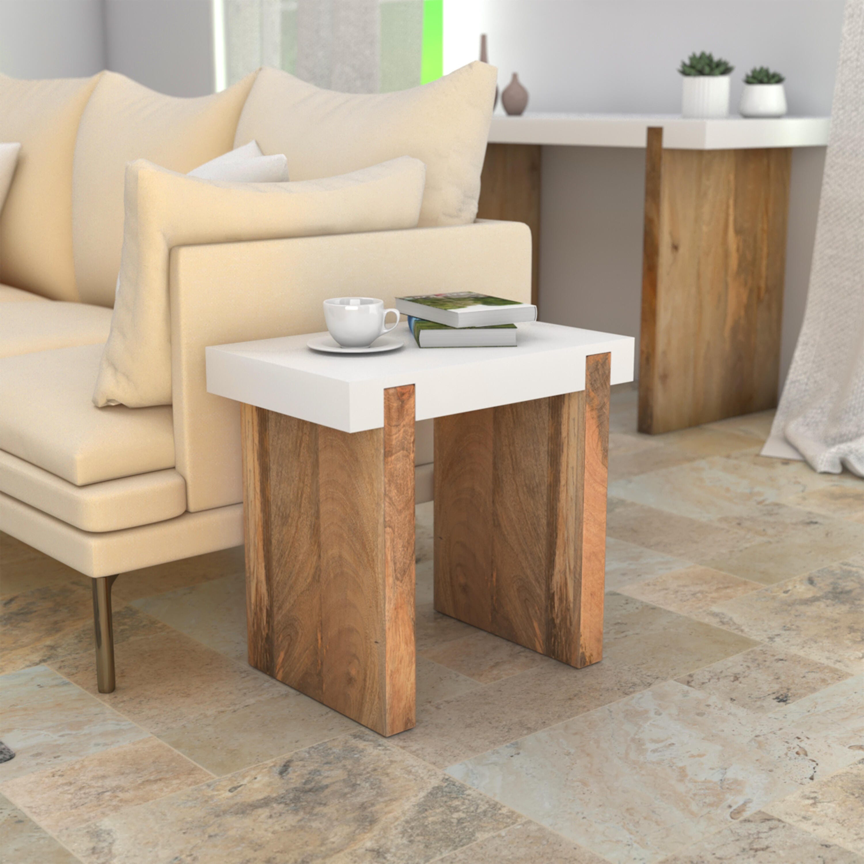 Benzara Kerry End Table, , large