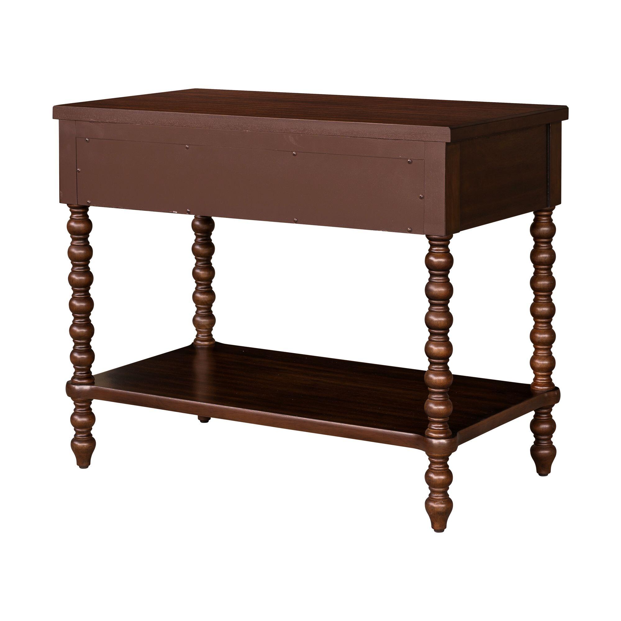 Madison Park Signature Beckett 32" 1 Drawer Nightstand, Morocco Brown, large