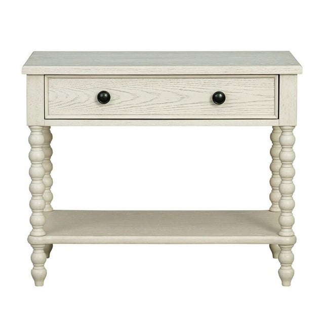 Madison Park Signature Beckett 32" 1 Drawer Nightstand, Antique Cream