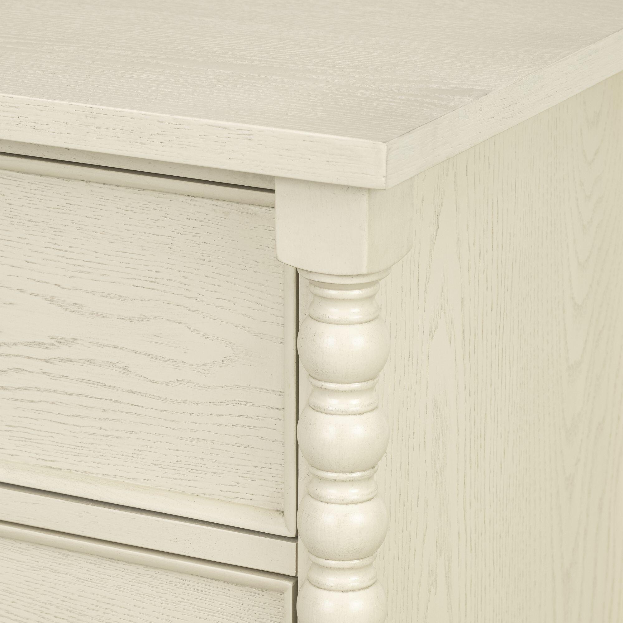 Madison Park Signature Beckett 6 Drawer Dresser, Antique Cream, large