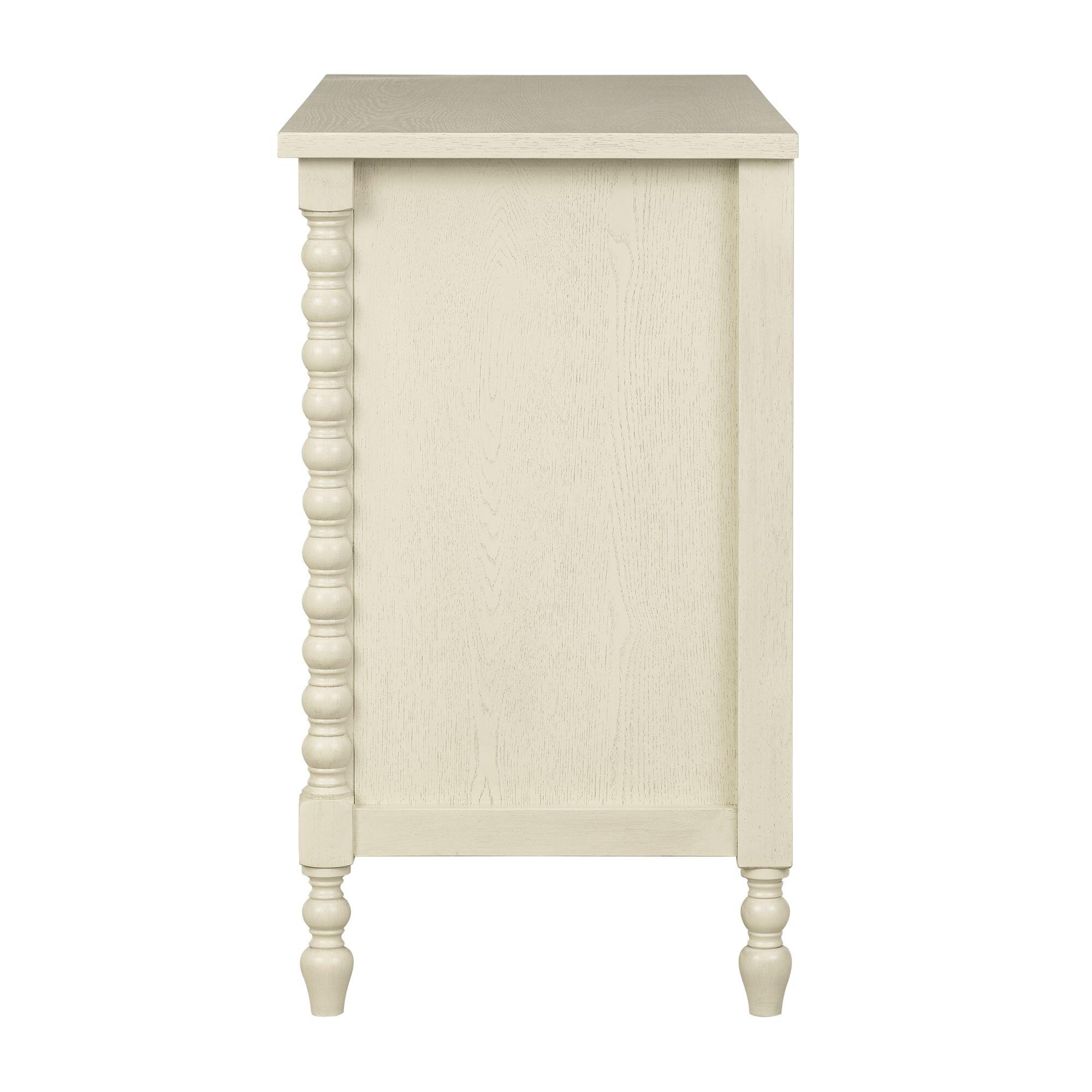 Madison Park Signature Beckett 6 Drawer Dresser, Antique Cream, large