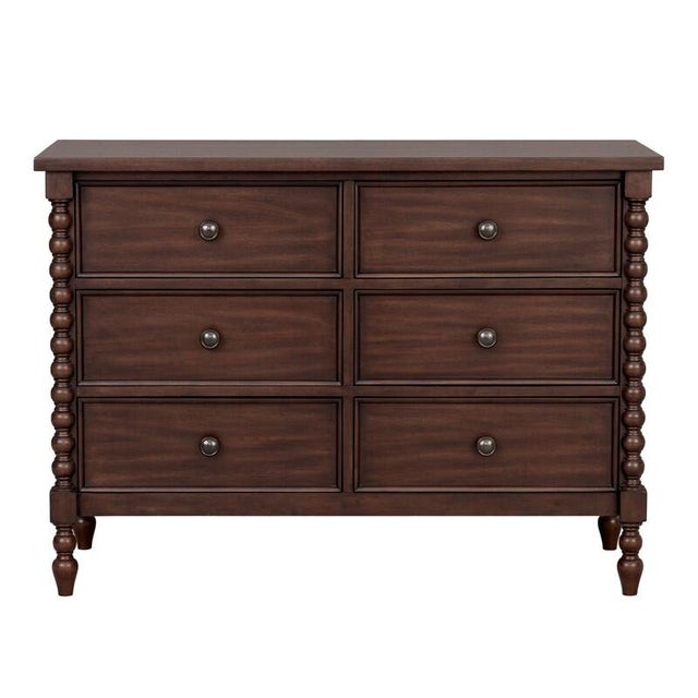 Madison Park Signature Beckett 6 Drawer Dresser, Morocco Brown