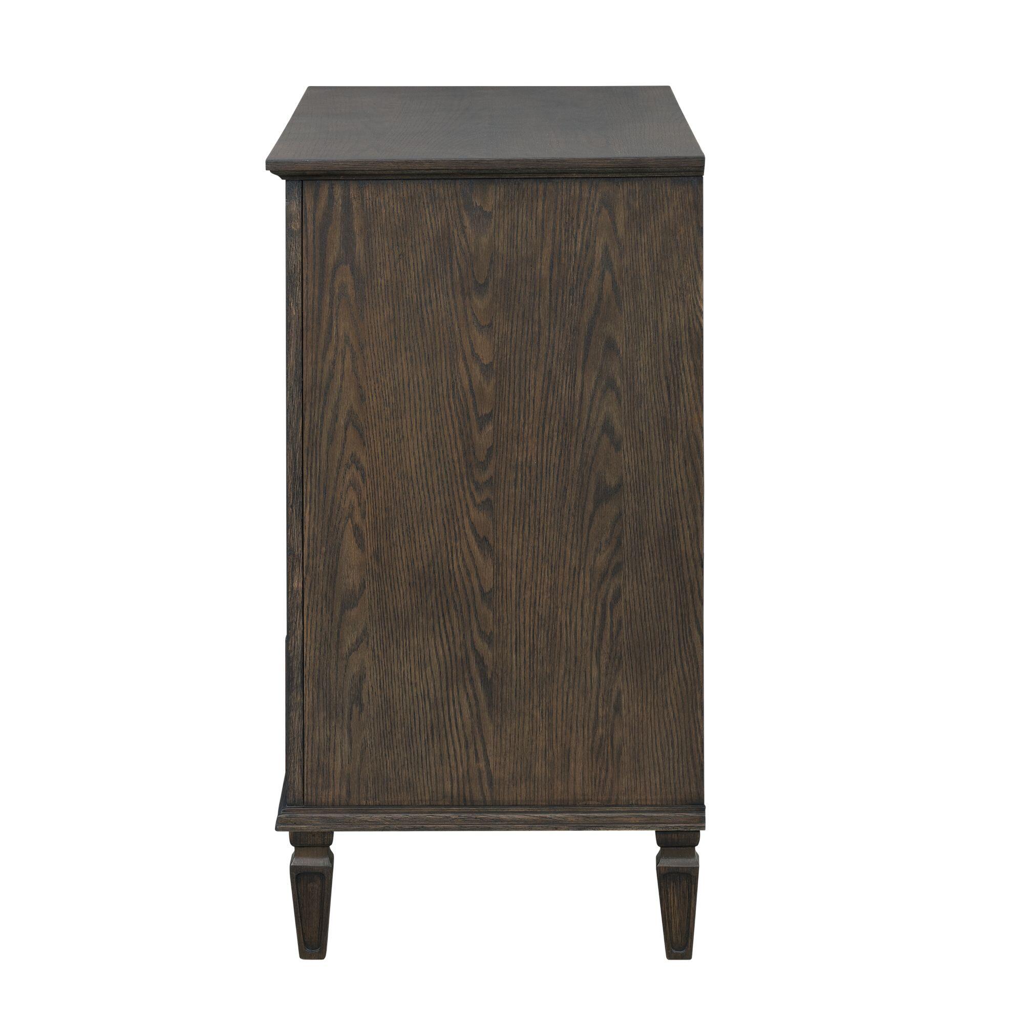 Madison Park Signature Victoria 4 Drawer Dresser, Antique Brown, large