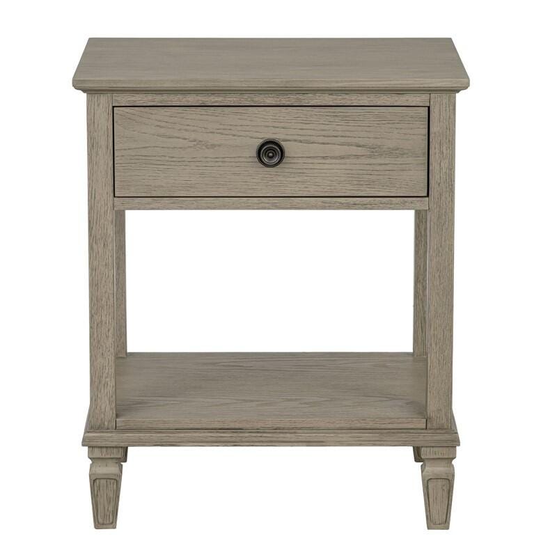 Madison Park Signature Victoria 24" Open Shelf 1 Drawer Nightstand, Reclaimed Gray, large