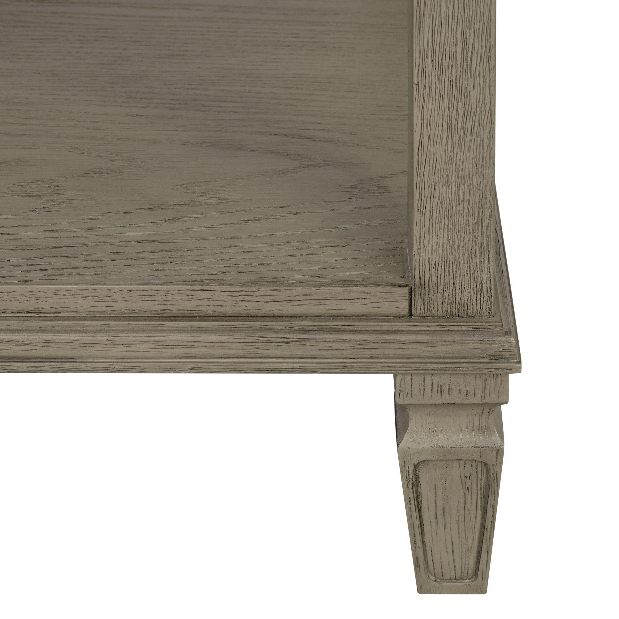 Madison Park Signature Victoria 24" Open Shelf 1 Drawer Nightstand, Reclaimed Gray, large