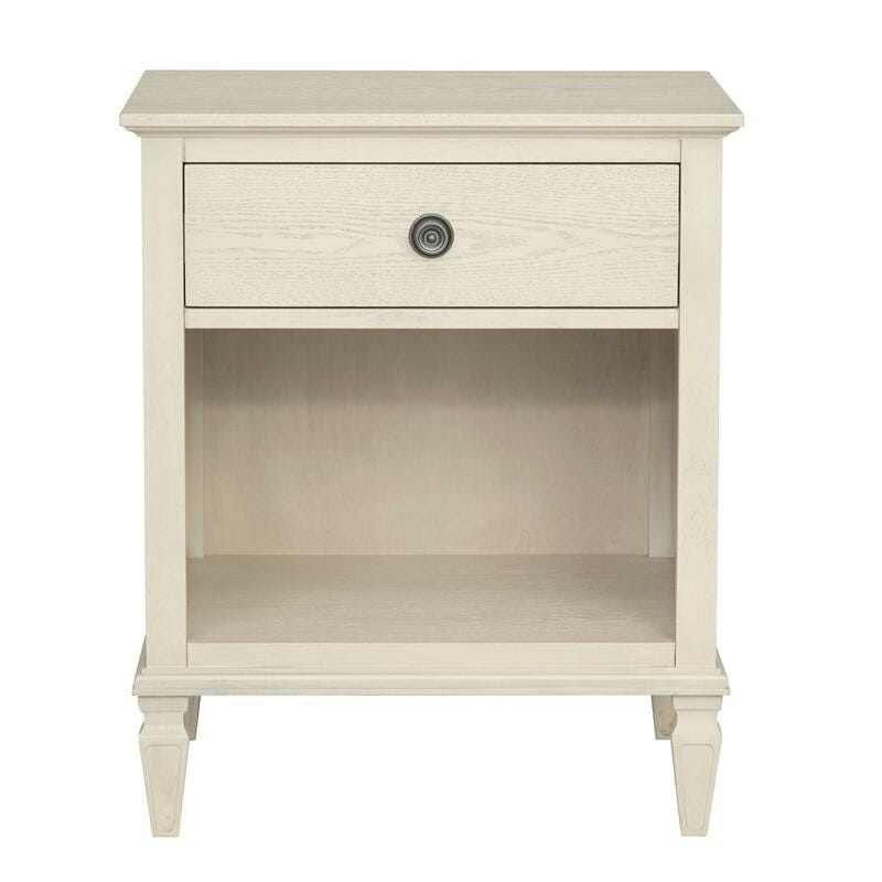 Madison Park Signature Victoria 24" 1 Drawer Nightstand, Antique Cream, large