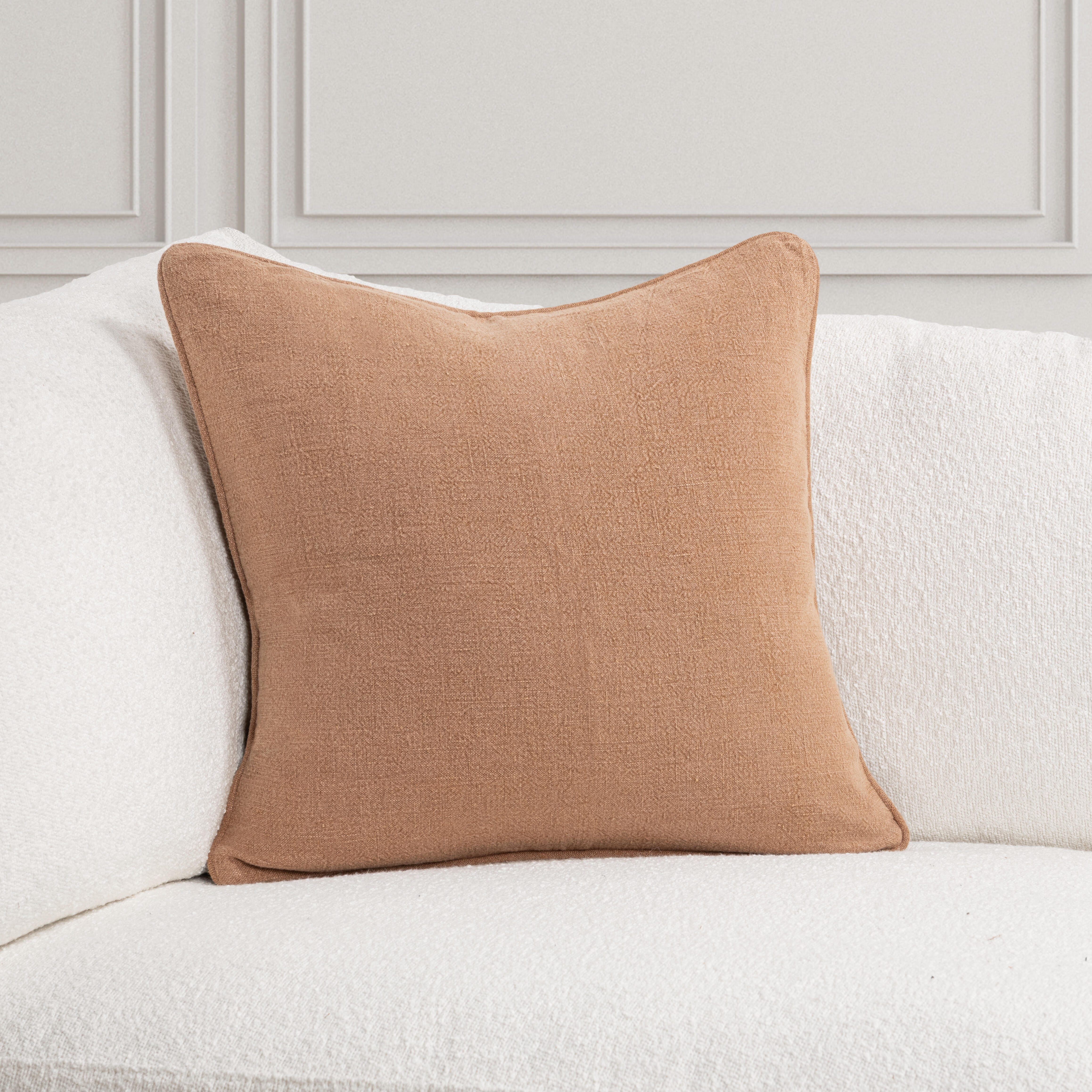 Ashley Luxe Stonewashed Linen Throw Pillow