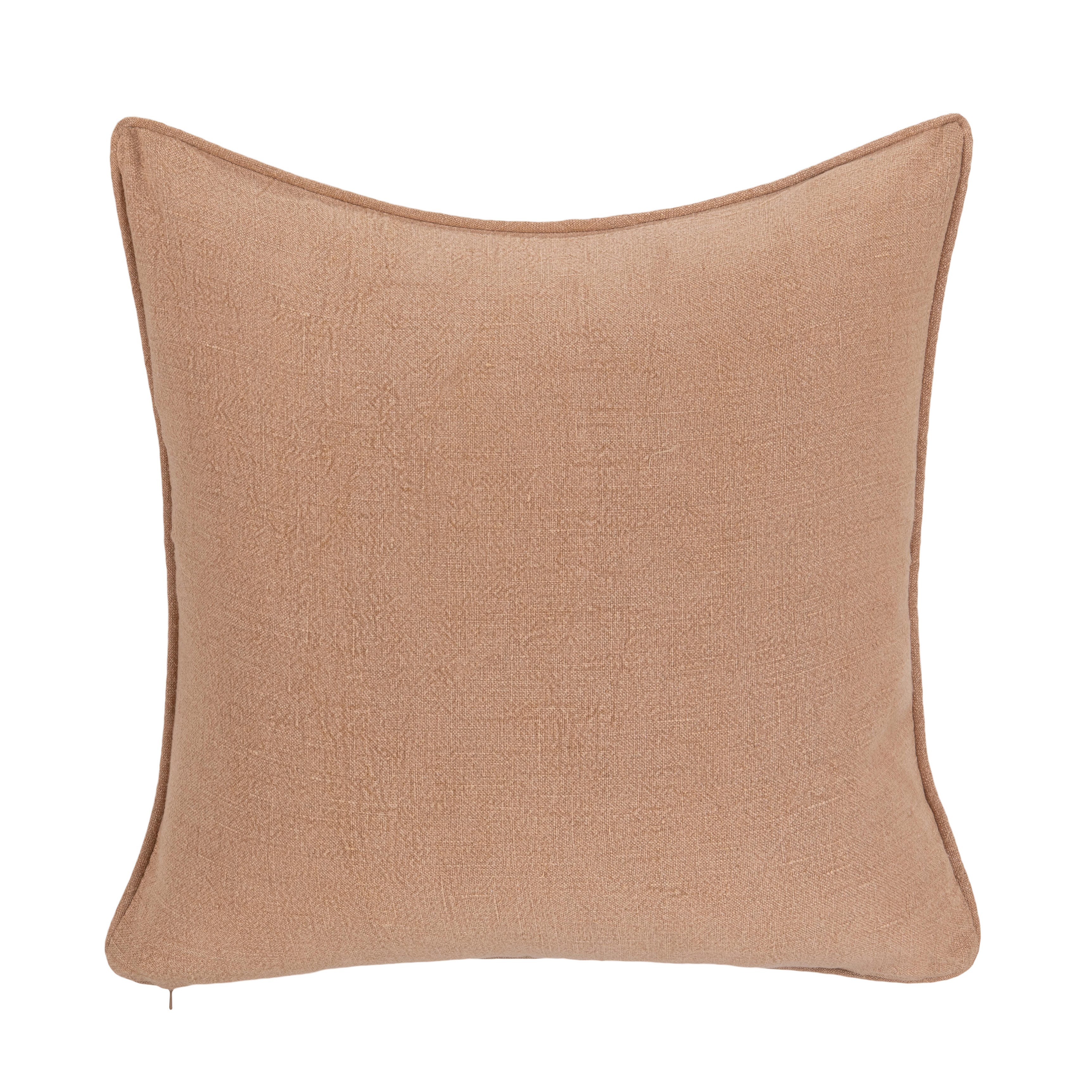 Ashley Luxe SLD Bedford Linen Hazel 22 x 22 Throw Pillow, Hazel, large