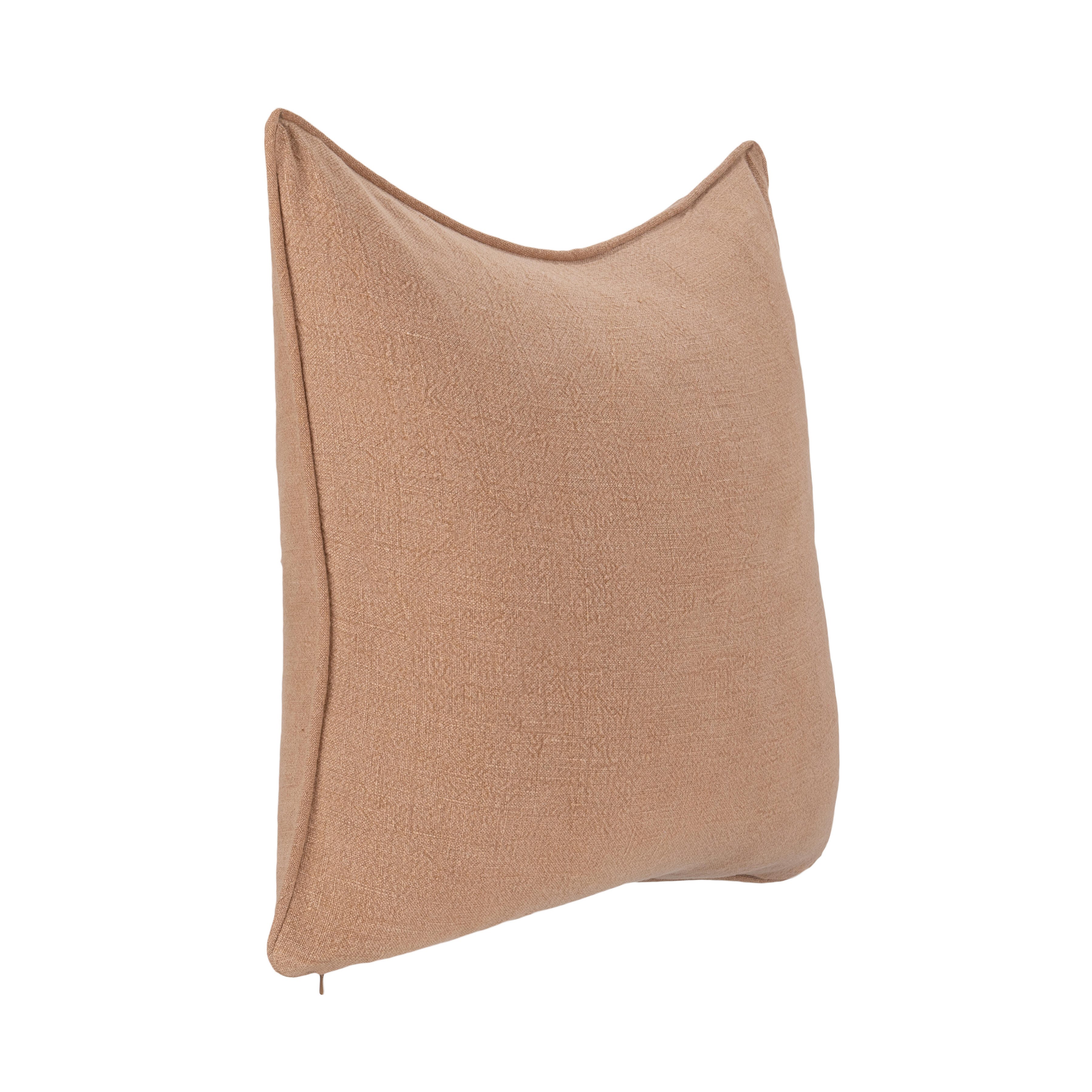 Ashley Luxe SLD Bedford Linen Hazel 22 x 22 Throw Pillow, Hazel, large