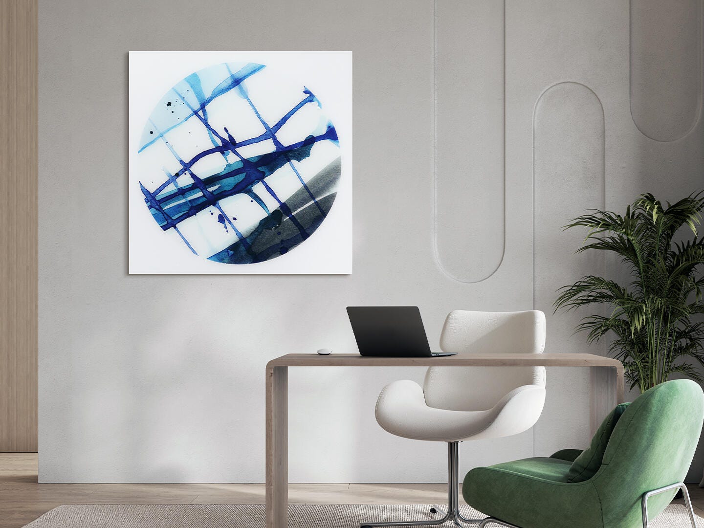 Empire Art Direct Stripes Wall Art 38" x 76", , large