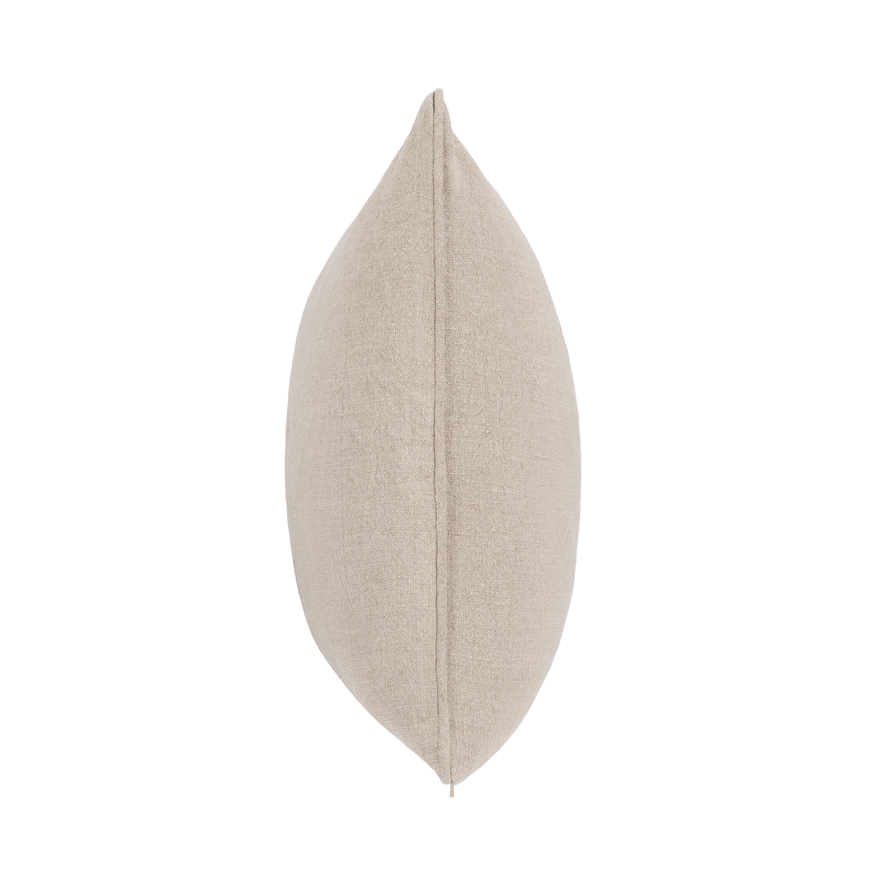 Ashley Luxe SLD Bedford Linen Natural 22 x 22 Throw Pillow, Natural, large