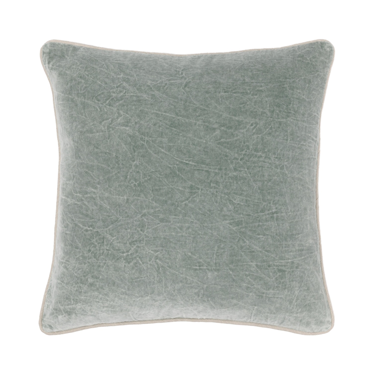 Ashley Luxe SLD Heirloom Velvet Bay Green 22 x 22 Throw Pillow