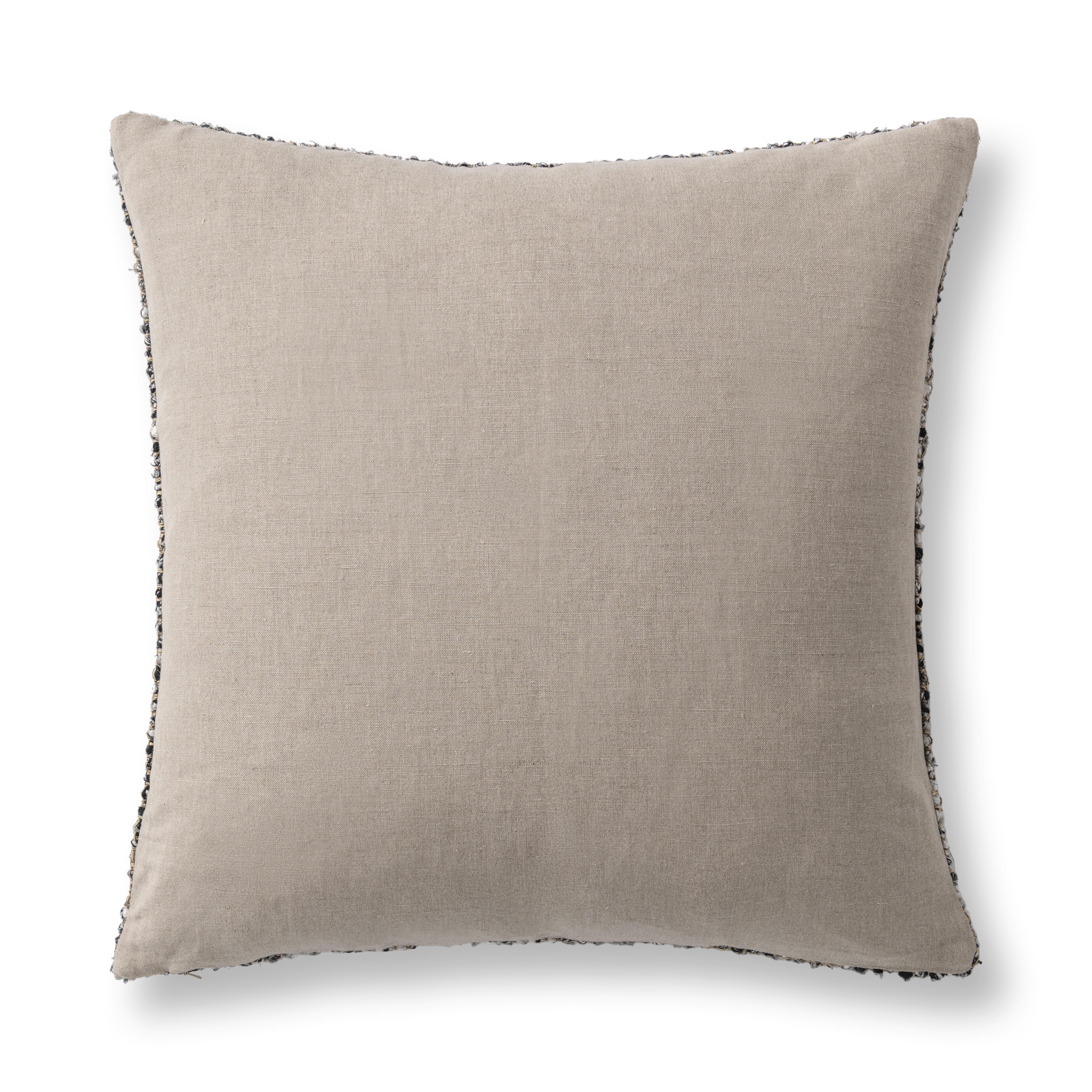 Ashley Luxe VC Porter Black/Ivory 22 x 22 Throw Pillow, , large