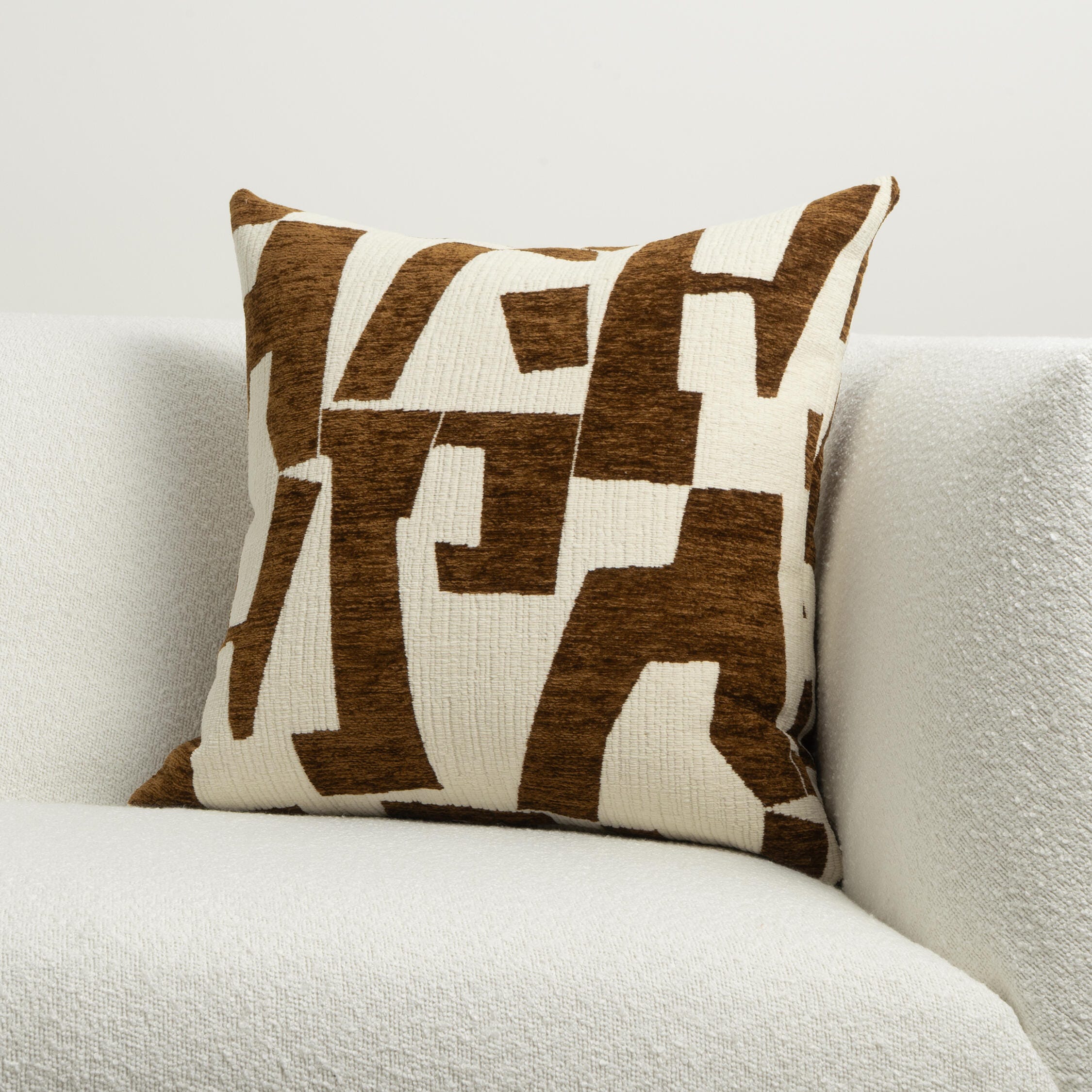 Ashley Luxe Abstract Cutwork Pattern Throw Pillow