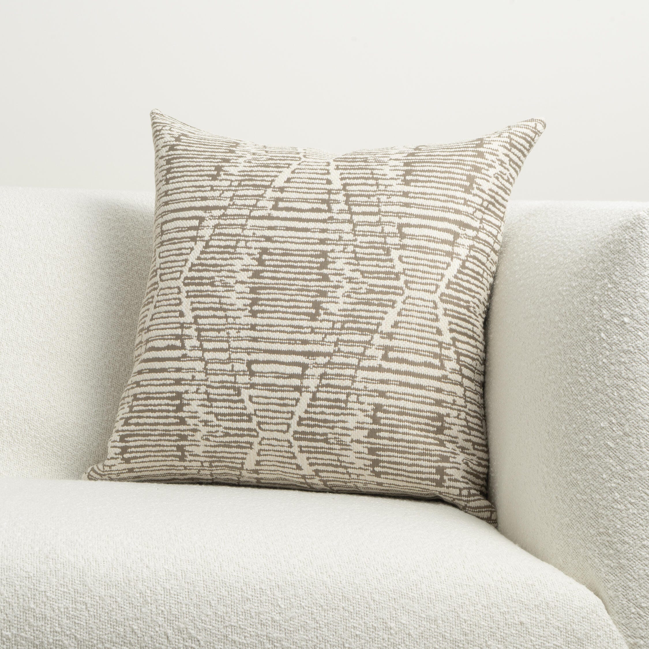 Ashley Luxe Ozetta Driftwood 22 x 22 Throw Pillow, Driftwood, rollover
