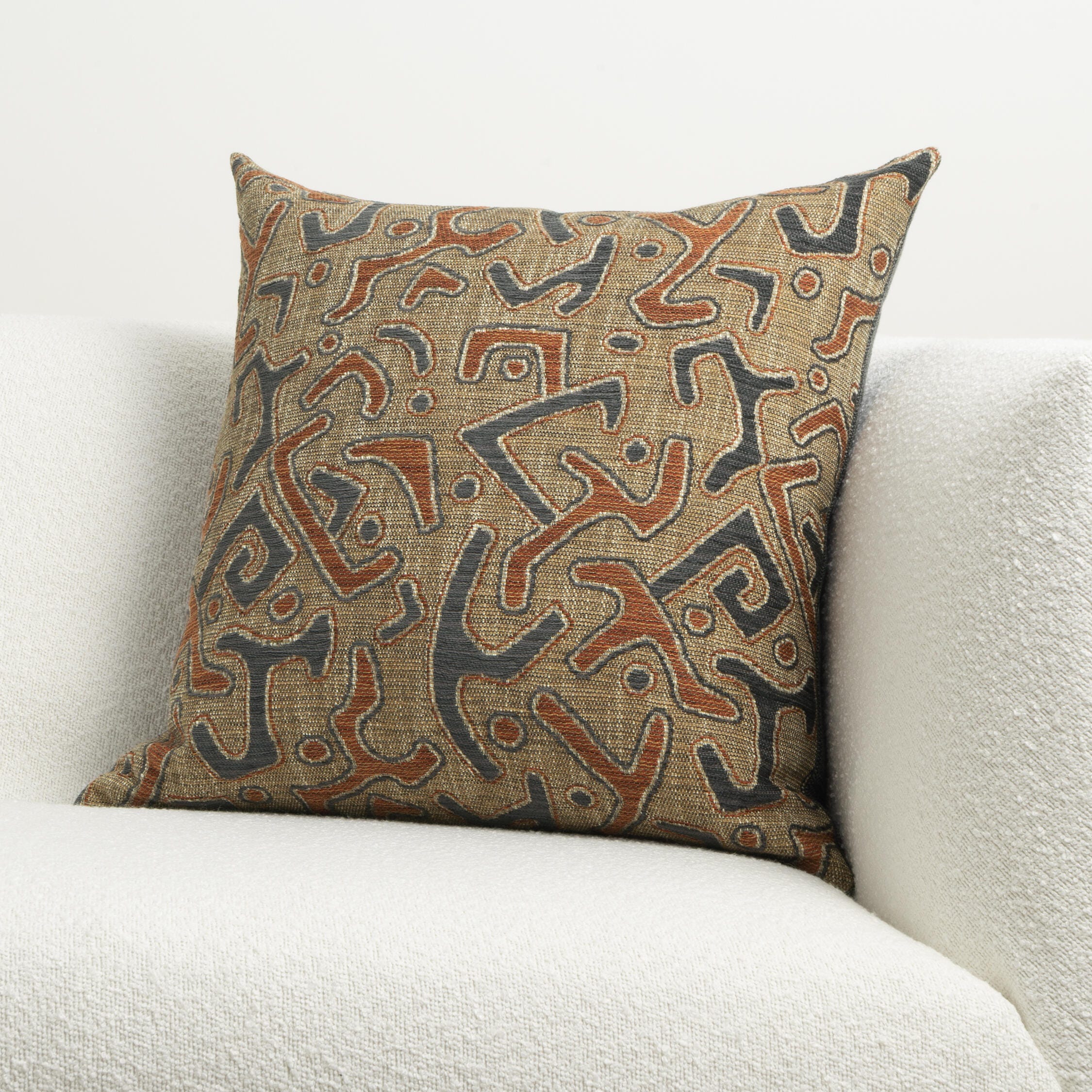 Ashley Luxe Kuba Paprika 22 x 22 Throw Pillow, , rollover