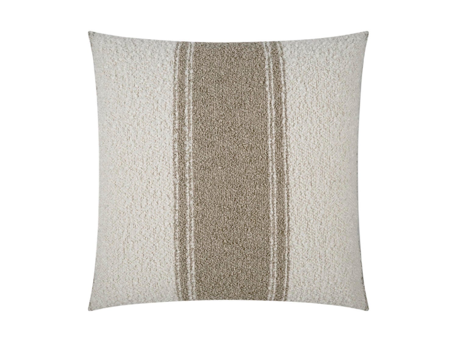 Ashley Luxe Mackinac Ecru 22 x 22 Throw Pillow, Ecru, large