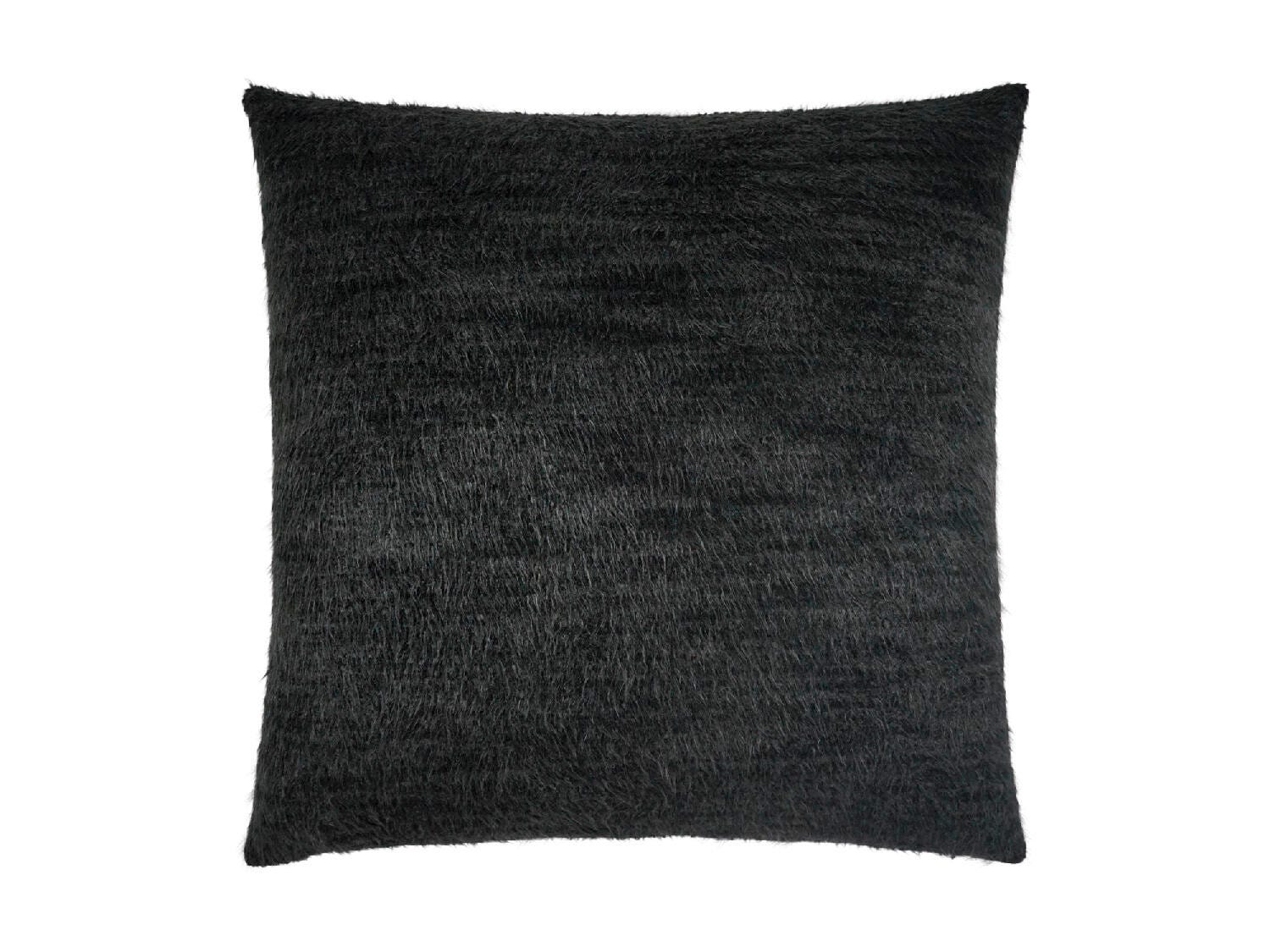 Ashley Luxe Fozzie Ebony 22 x 22 Throw Pillow, Ebony, large