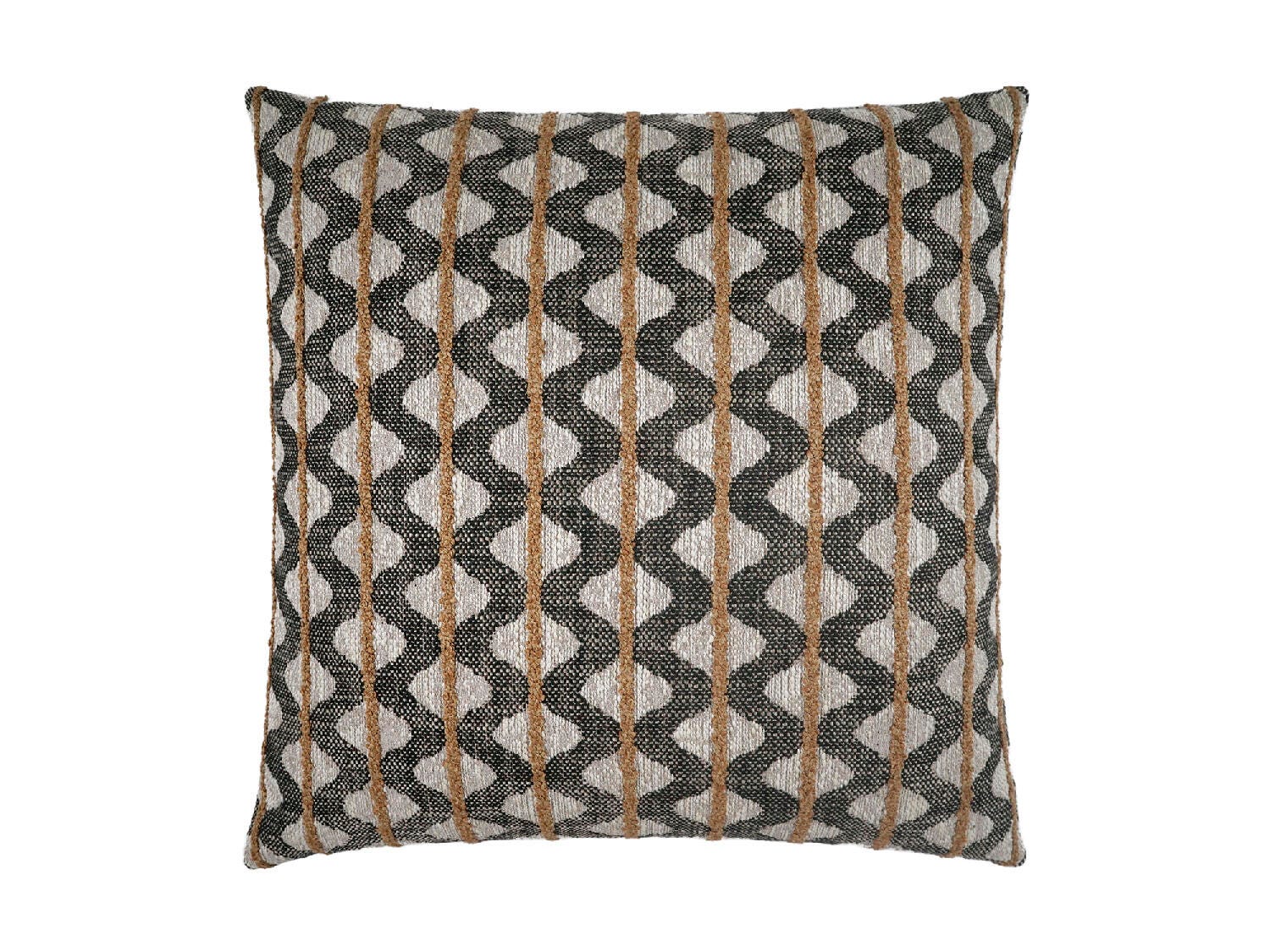 Ashley Luxe Cheyenne Noir 22 x 22 Throw Pillow, , large