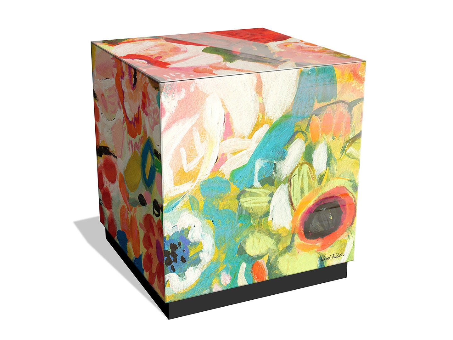 Empire Art Direct Secret Garden End Table, , large