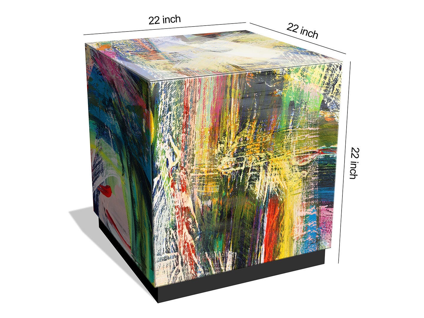 Empire Art Direct Graffiti Rock Star End Table, , large