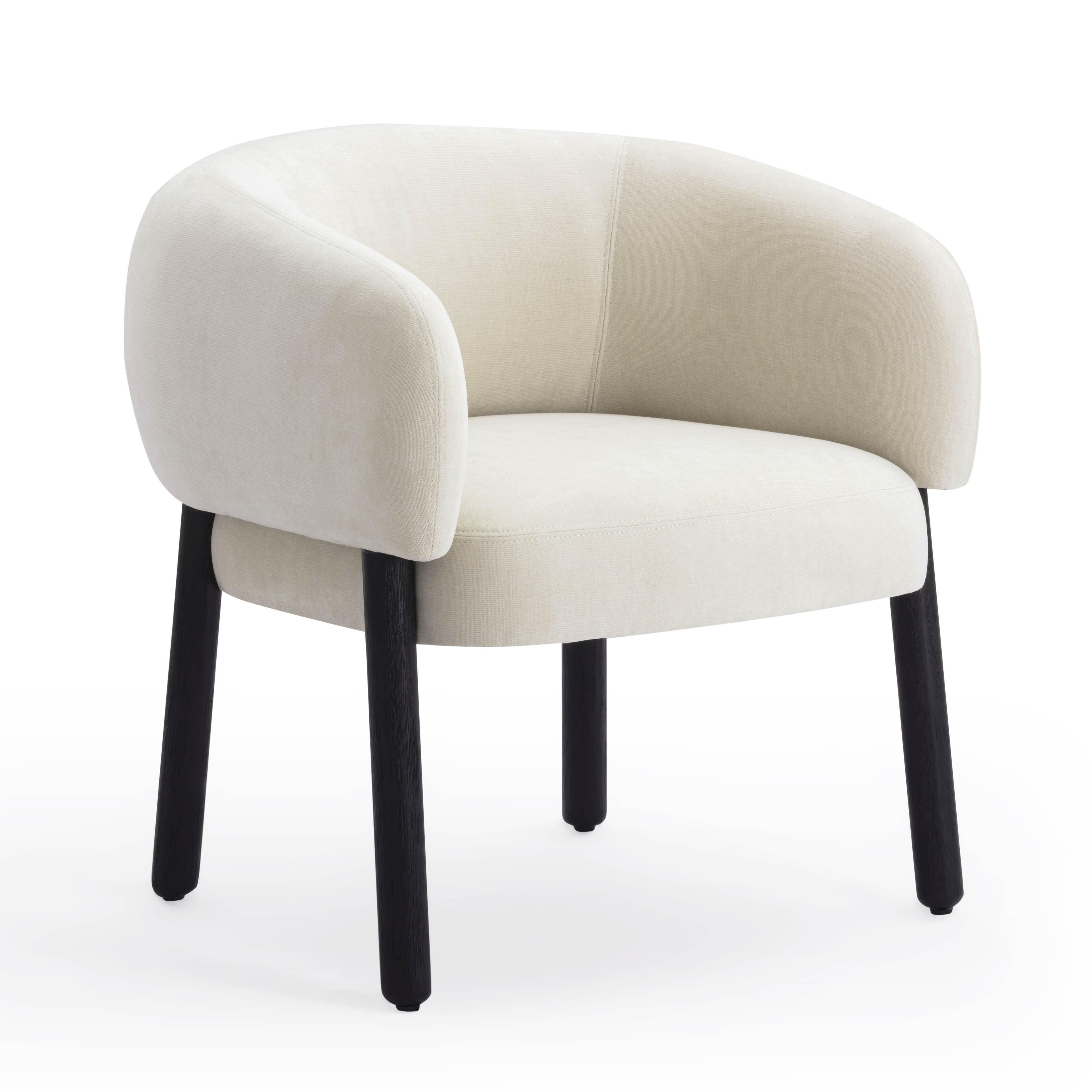 TOV Furniture Foxy Accent Chair, Cream, large
