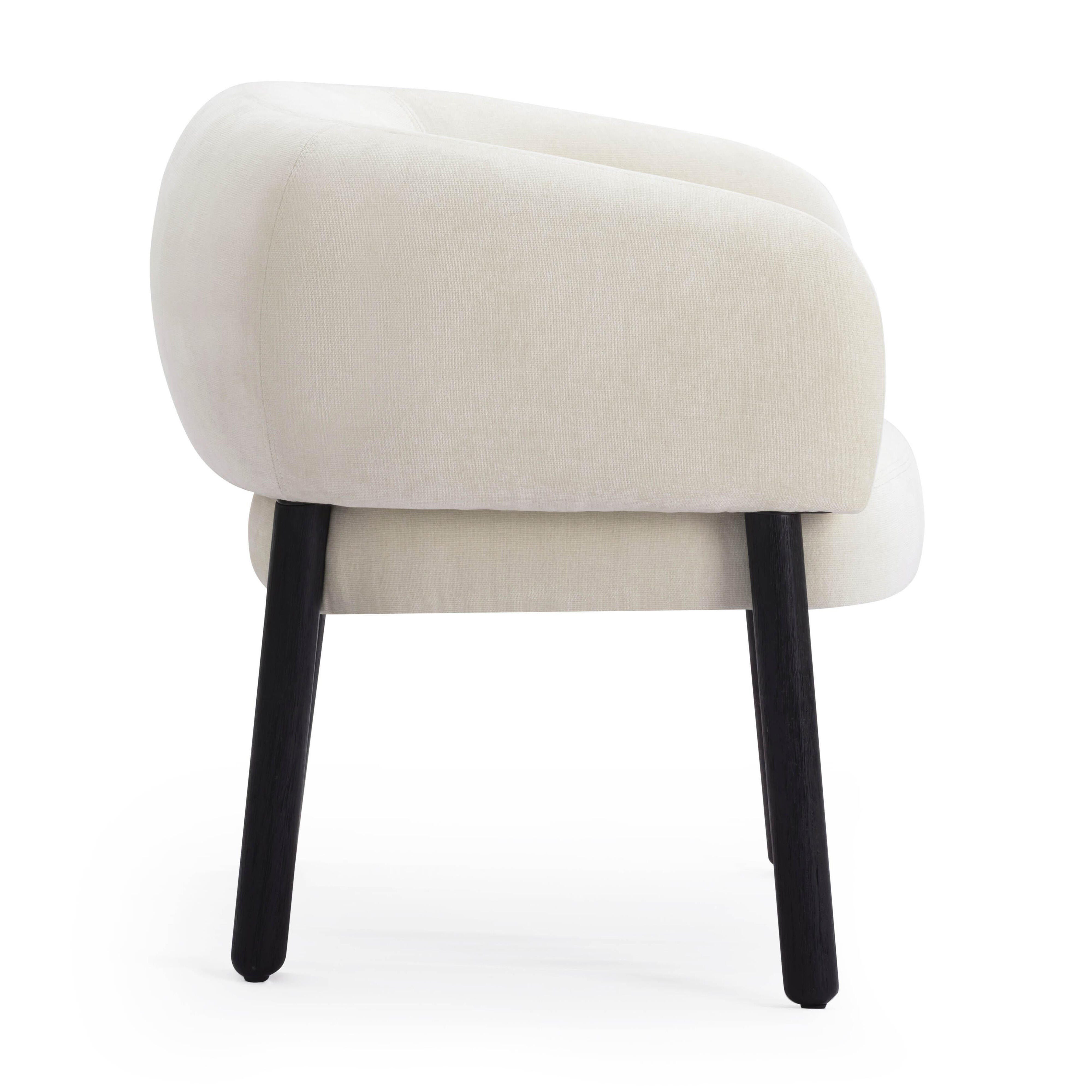 TOV Furniture Foxy Accent Chair, Cream, large