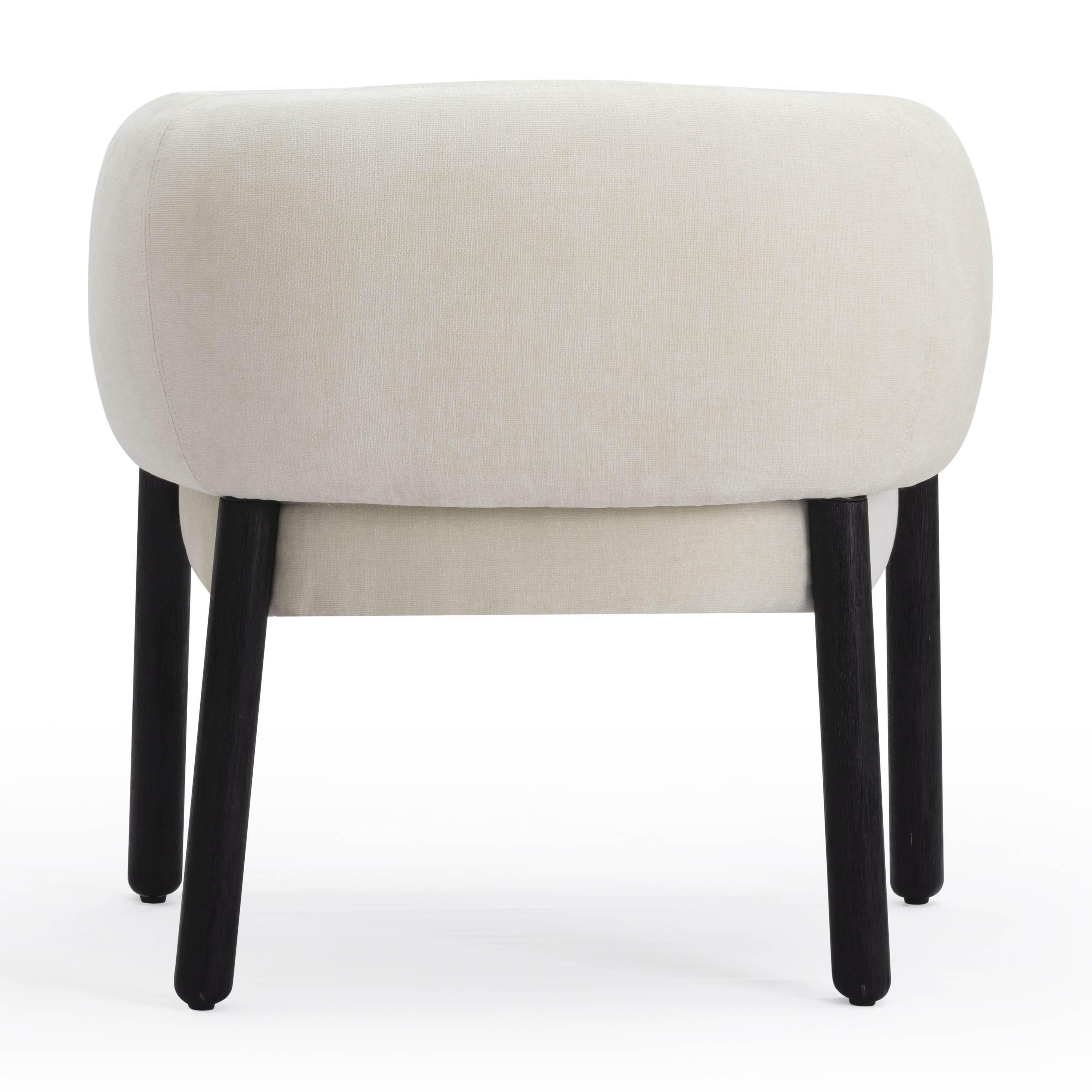 TOV Furniture Foxy Accent Chair, Cream, large