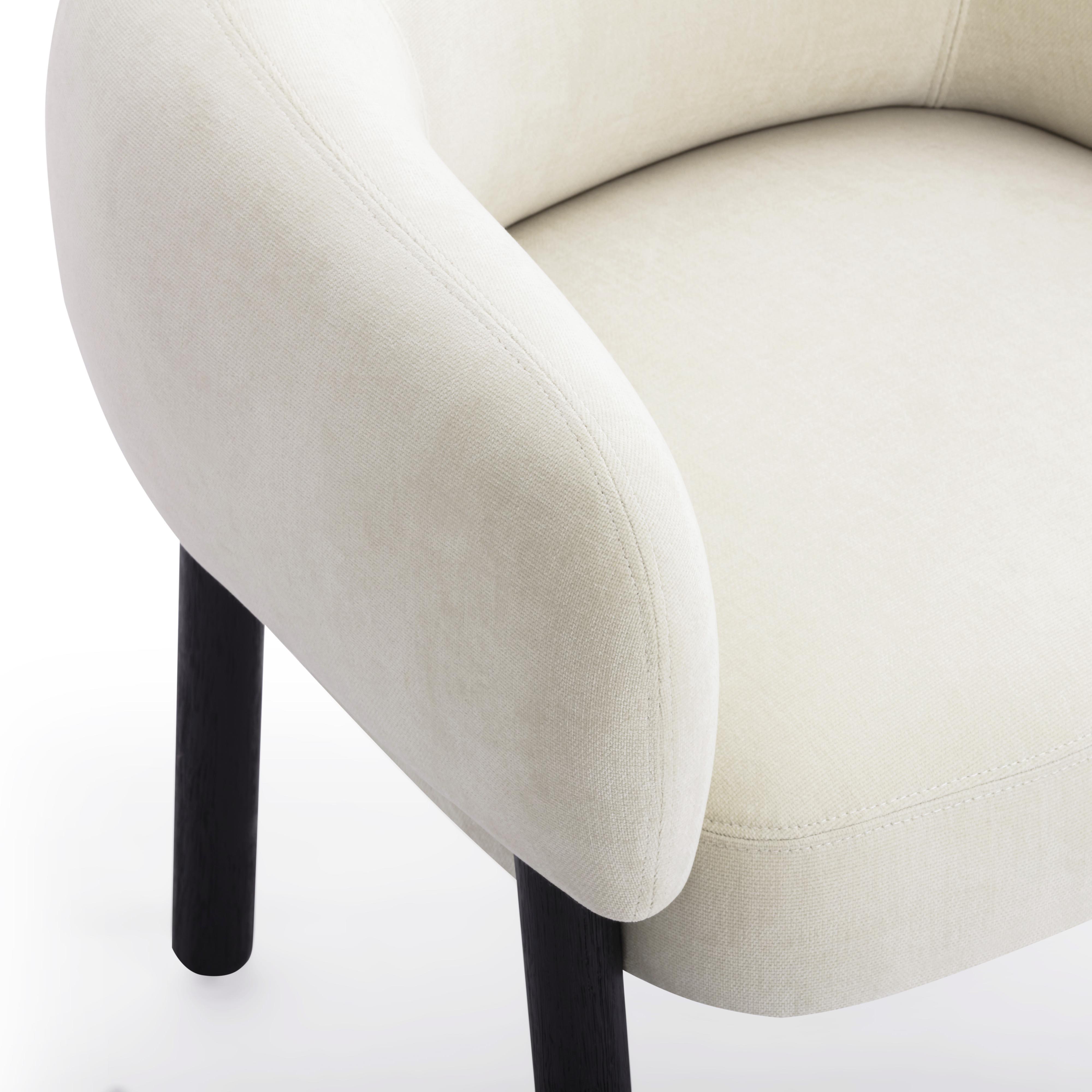 TOV Furniture Foxy Accent Chair, Cream, large