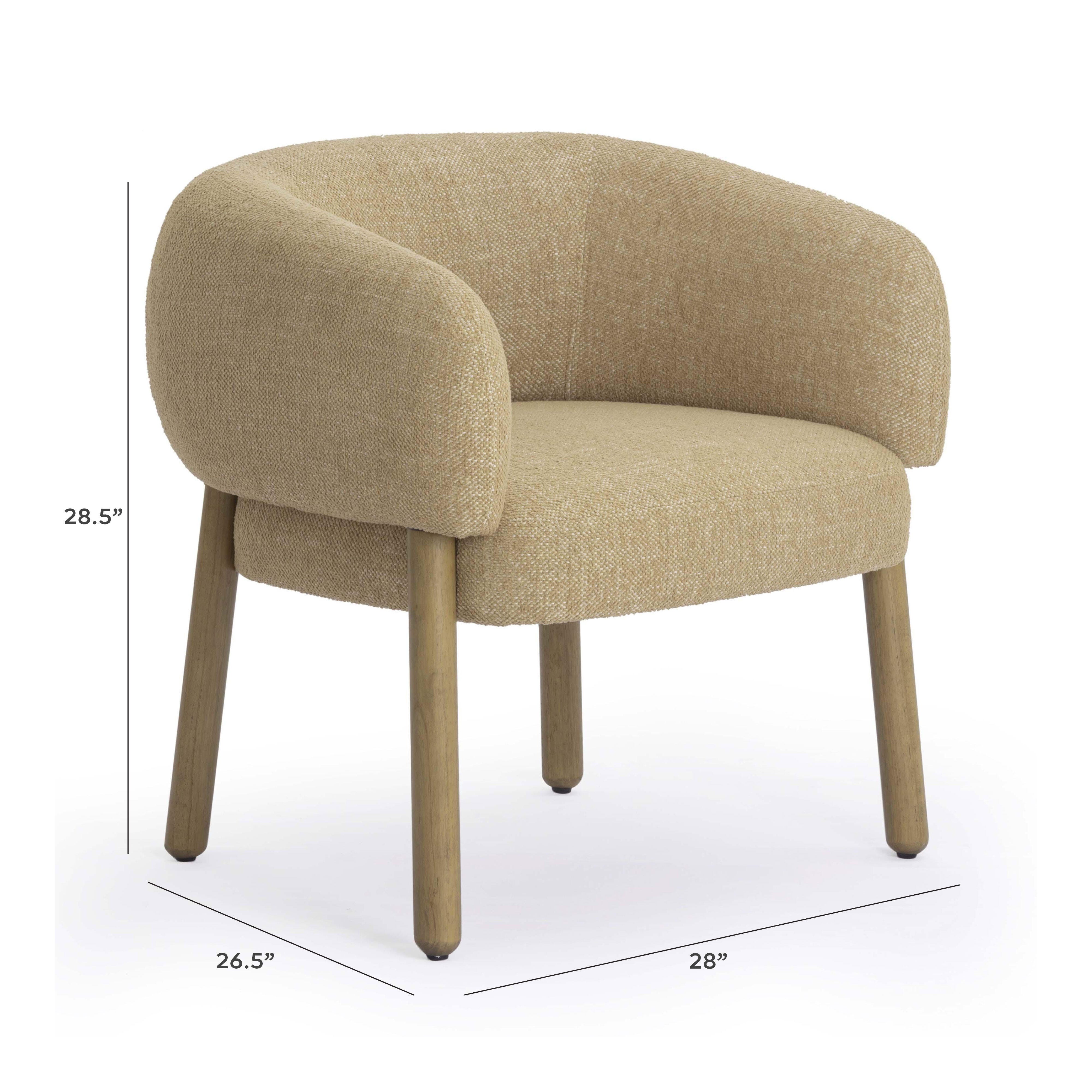 TOV Furniture Foxy Accent Chair, Honey, large