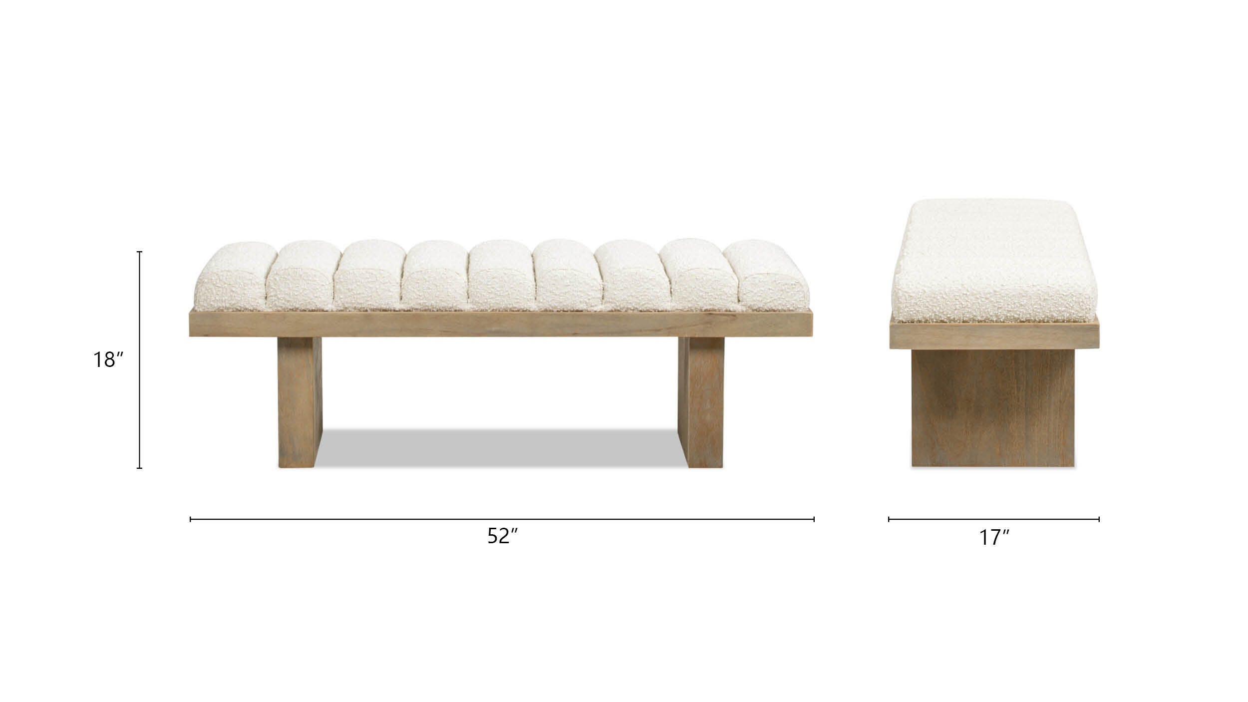 Jennifer Taylor Home Bella Accent Bench, , large