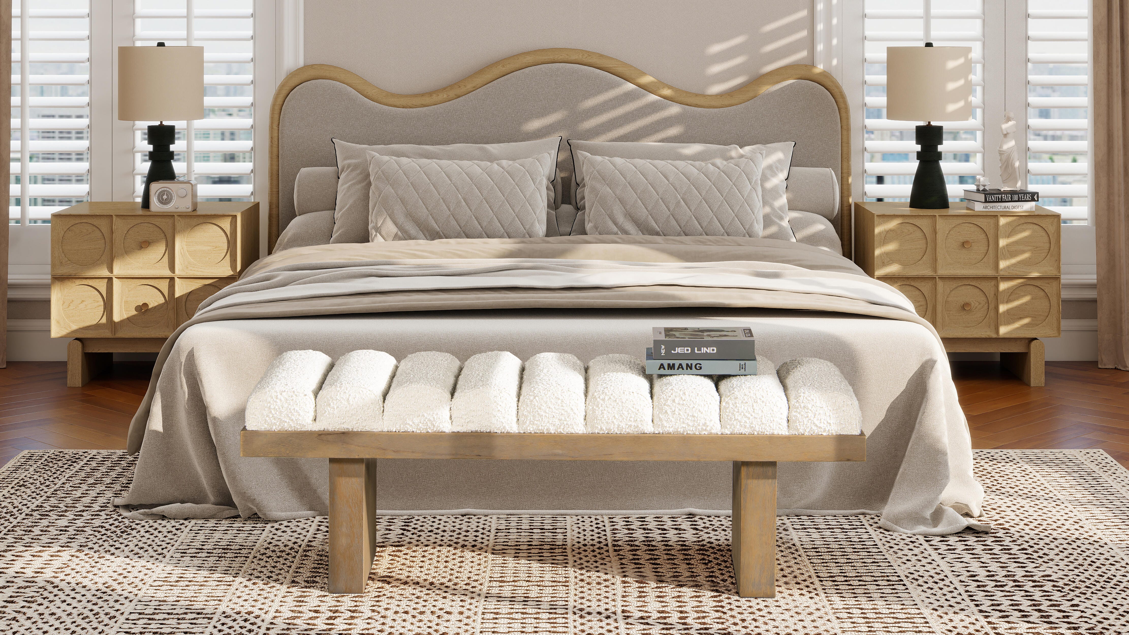 Jennifer Taylor Home Bella Accent Bench, , large