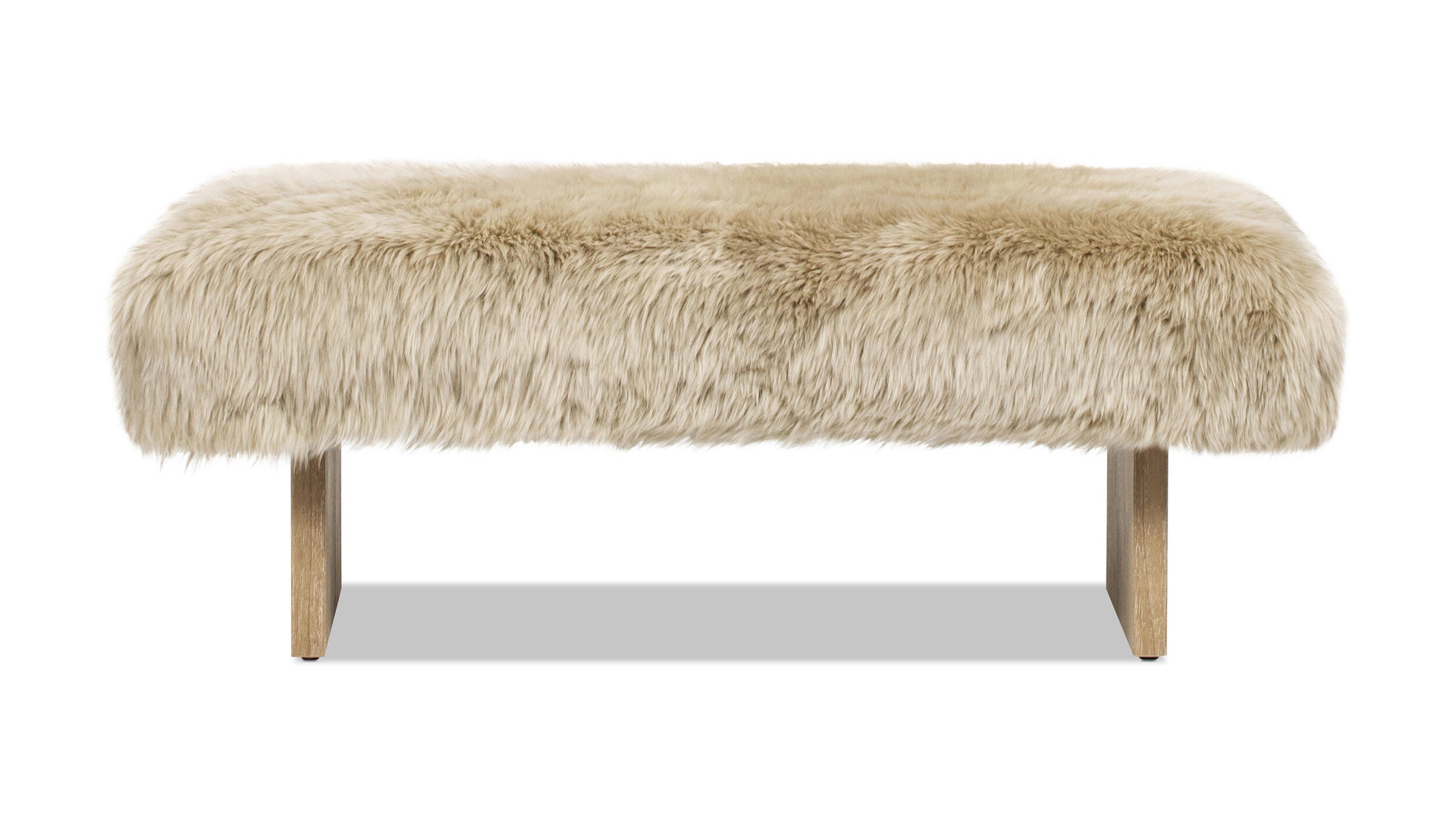 Jennifer Taylor Home Leda Sheepskin Fur Accent Bench | Ashley