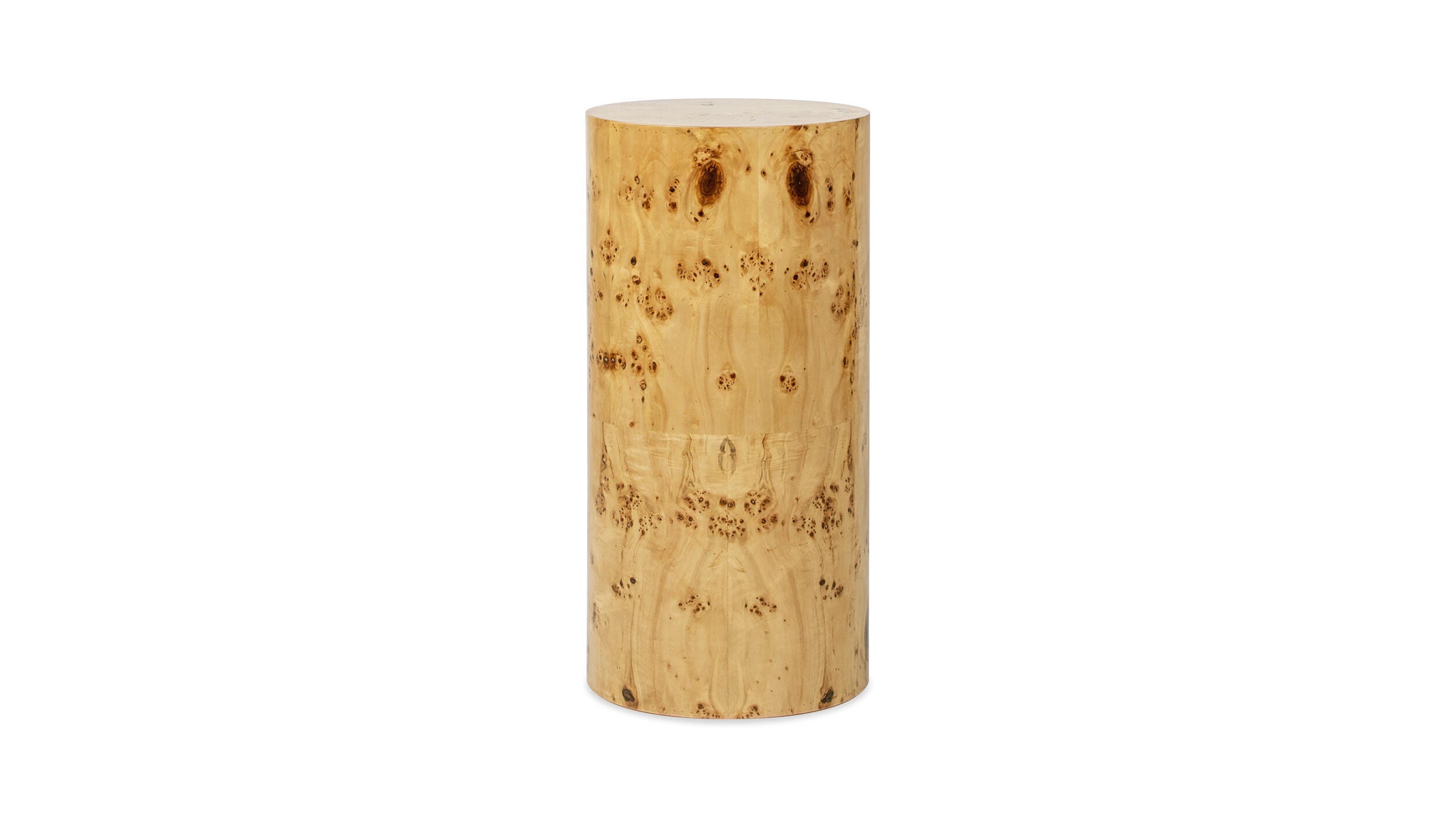 Jennifer Taylor Home Nebula Pillar Side Table, Warm Natural Brown, large
