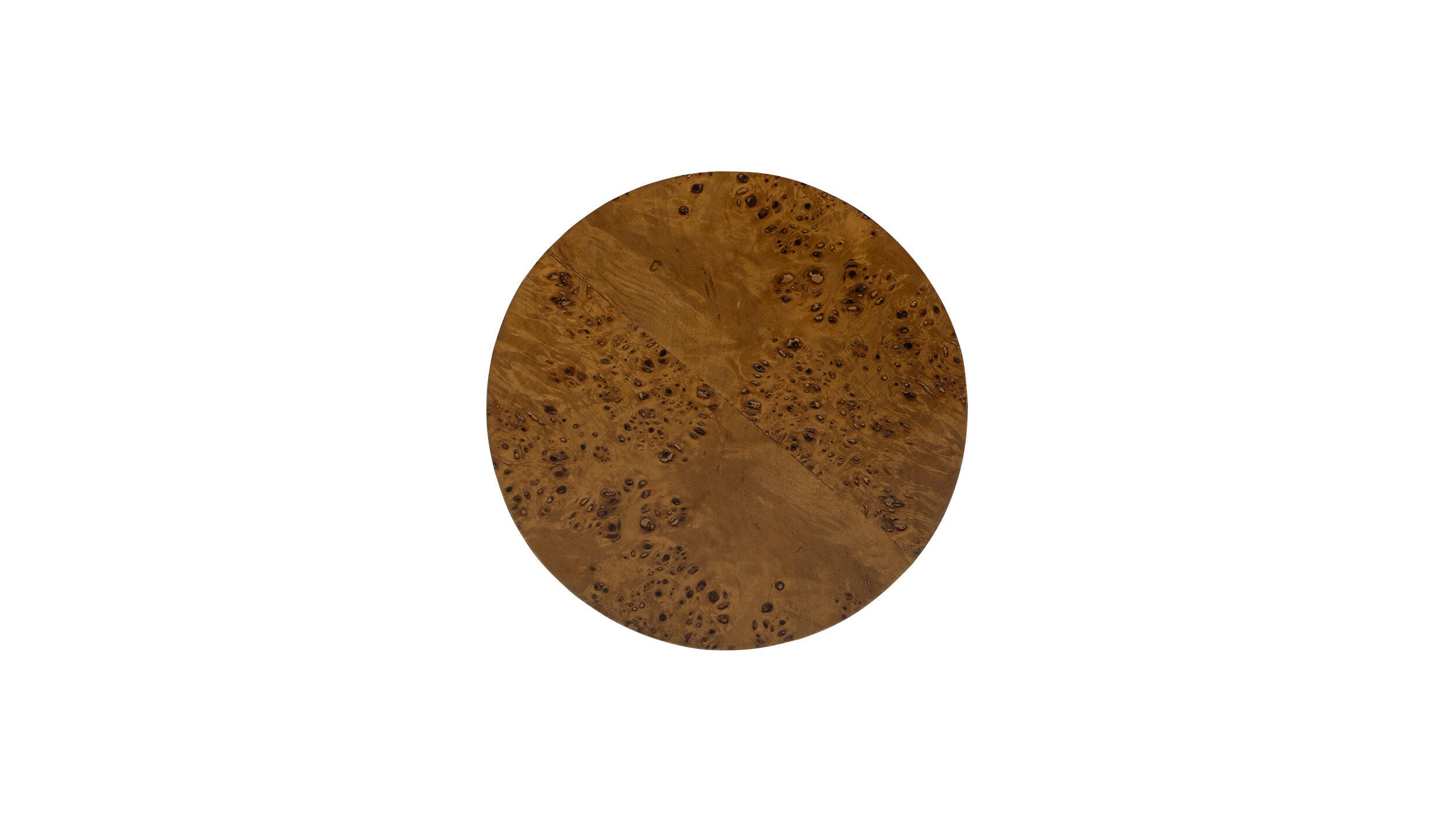 Jennifer Taylor Home Nebula Pillar Side Table, Medium Brown Walnut, large