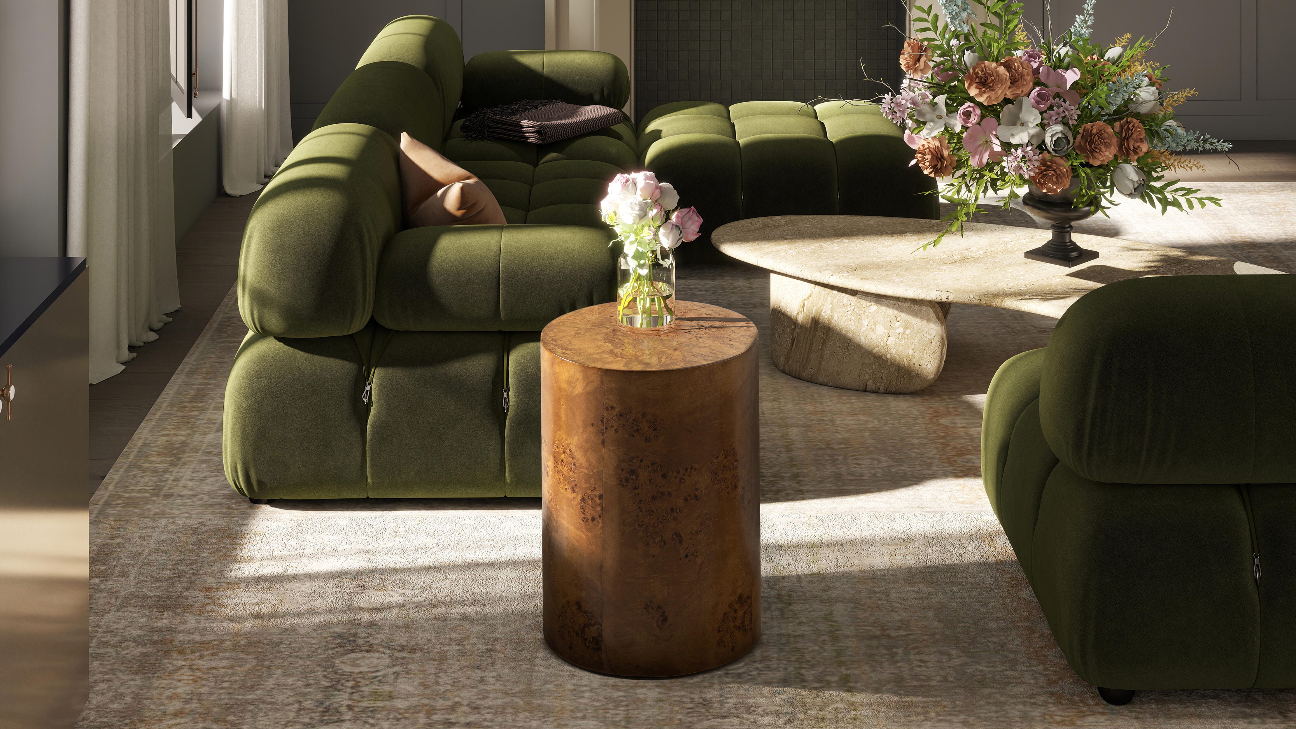Jennifer Taylor Home Nebula Accent Pillar Side Table, , large