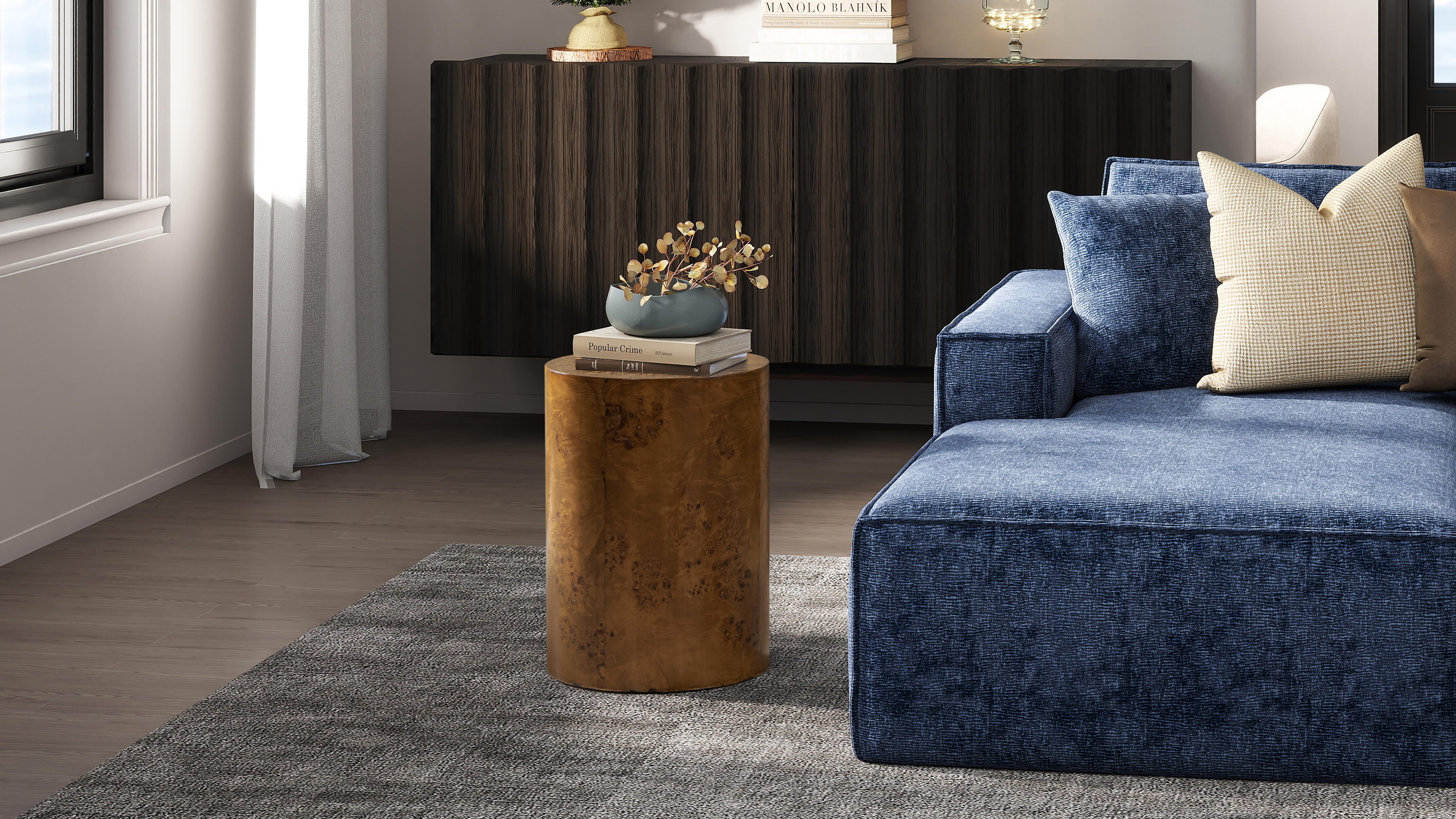 Jennifer Taylor Home Nebula Accent Pillar Side Table, , large