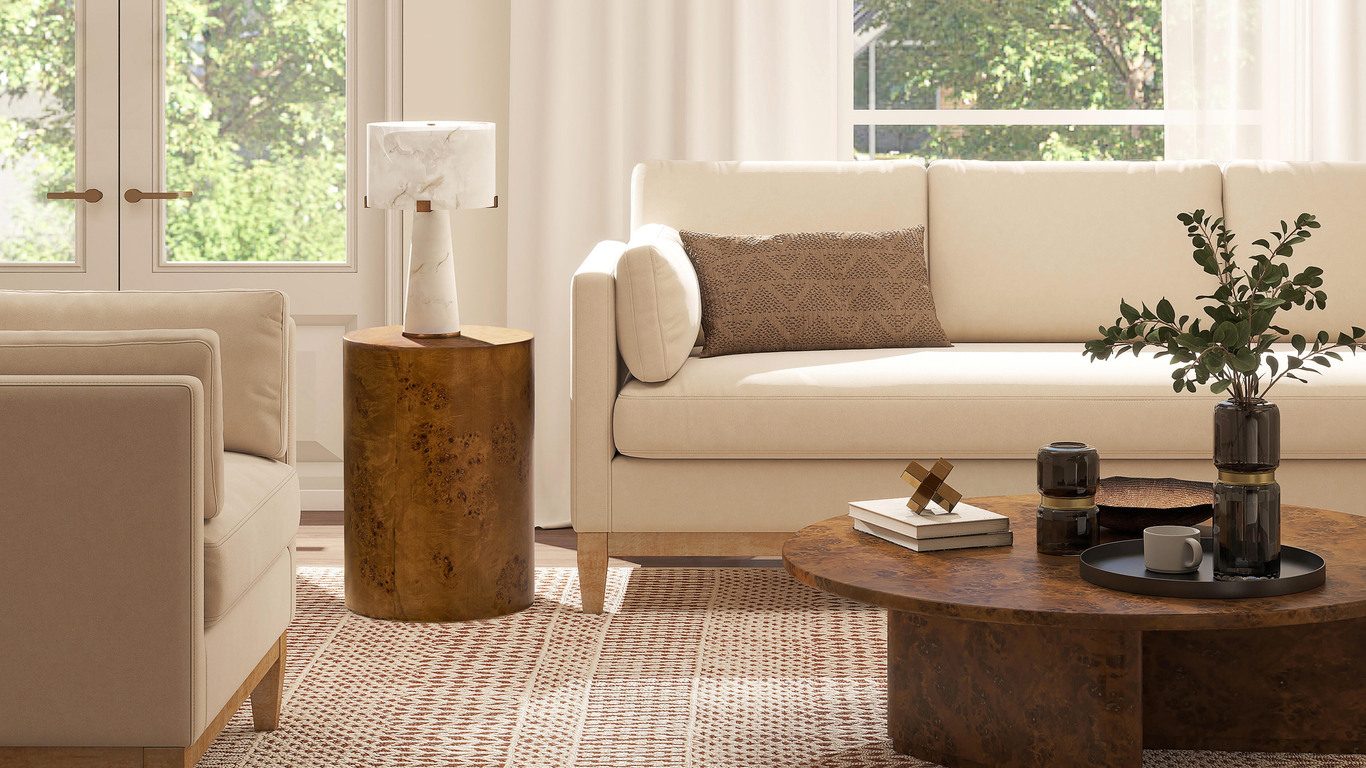 Jennifer Taylor Home Nebula Accent Pillar Side Table, , large