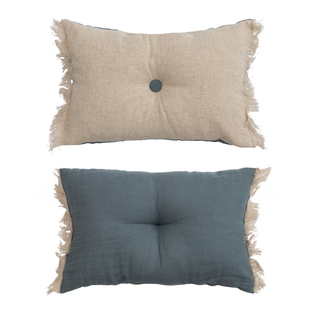 Storied Home Two Sided Lumbar Decorative Throw Pillow